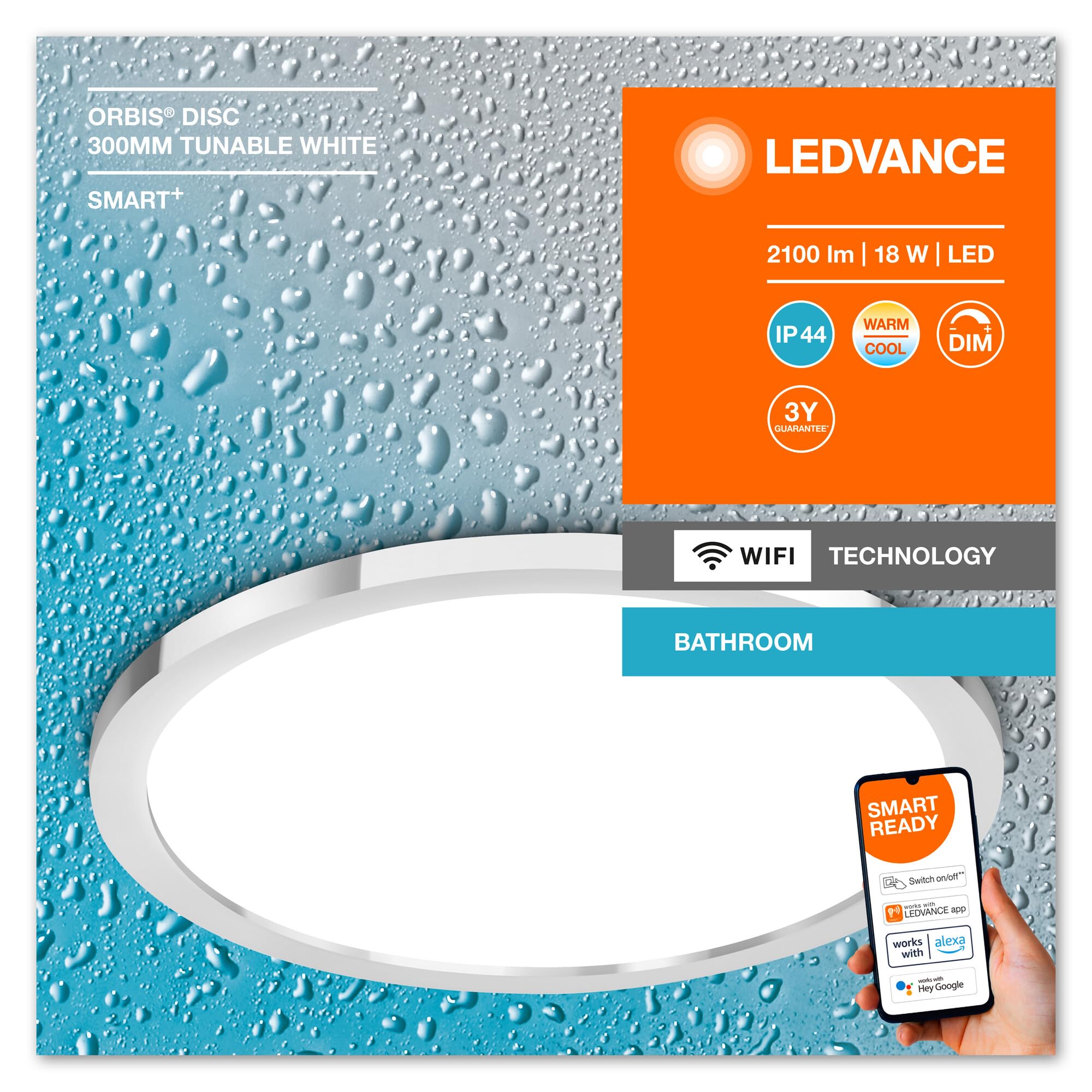 ledvance-smart-wifi-orbis-disc-applique-plafonnier-led-salle-de-bain-connect-18w image 8