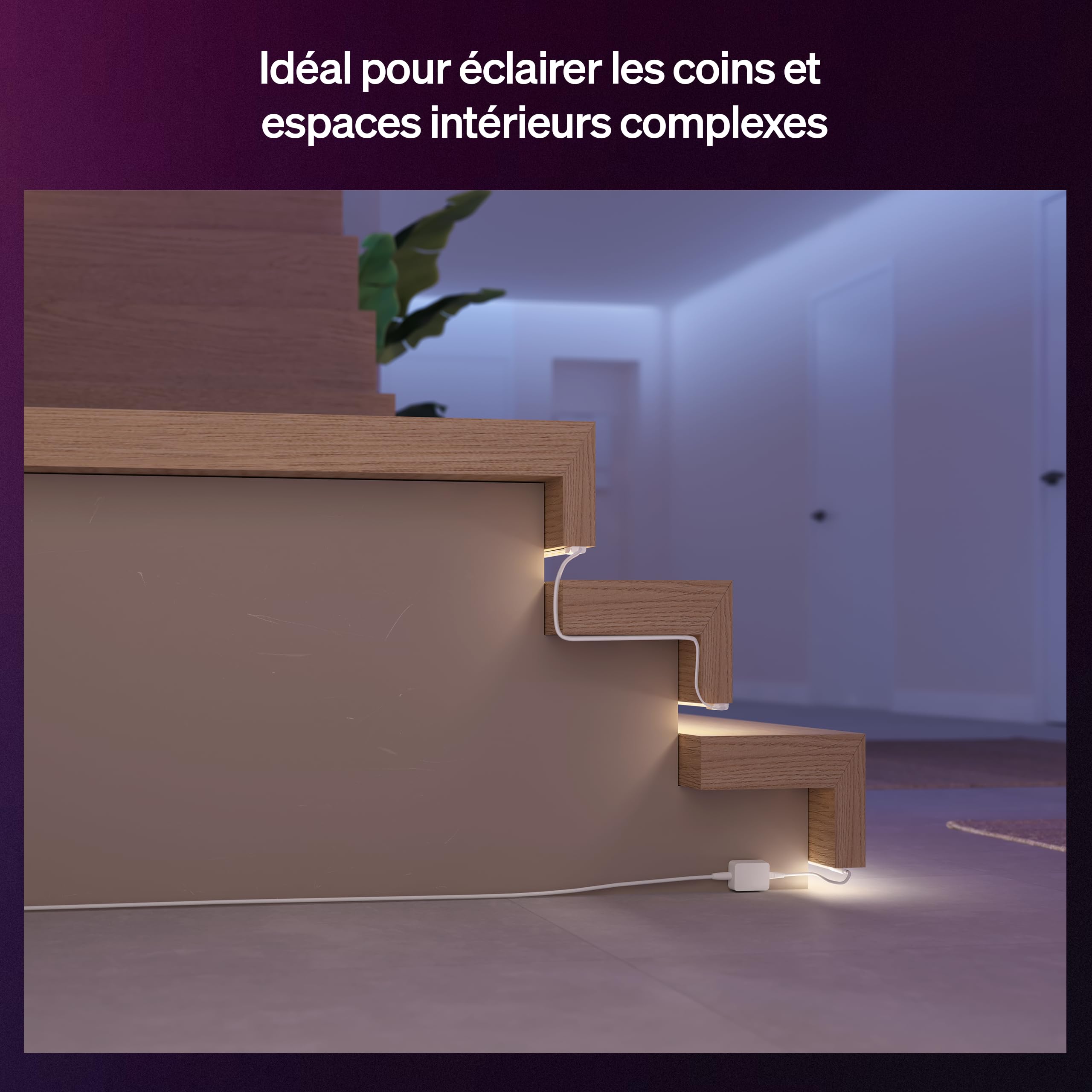 philips-hue-flux-connecteur-flexible-50-cm-pour-ruban-led-lot-de-4-occlusion-de- image 3