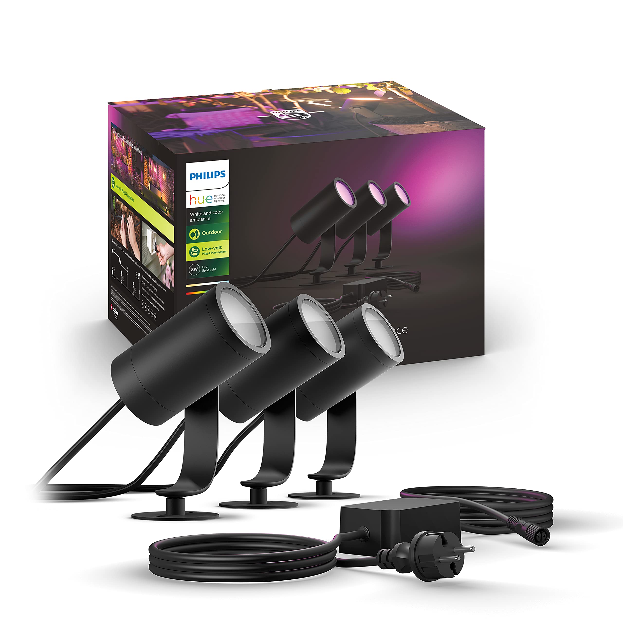 philips-hue-lily-kit-de-d-marrage-3-spots-de-jardin-ext-rieurs-anthracite-white- image 2