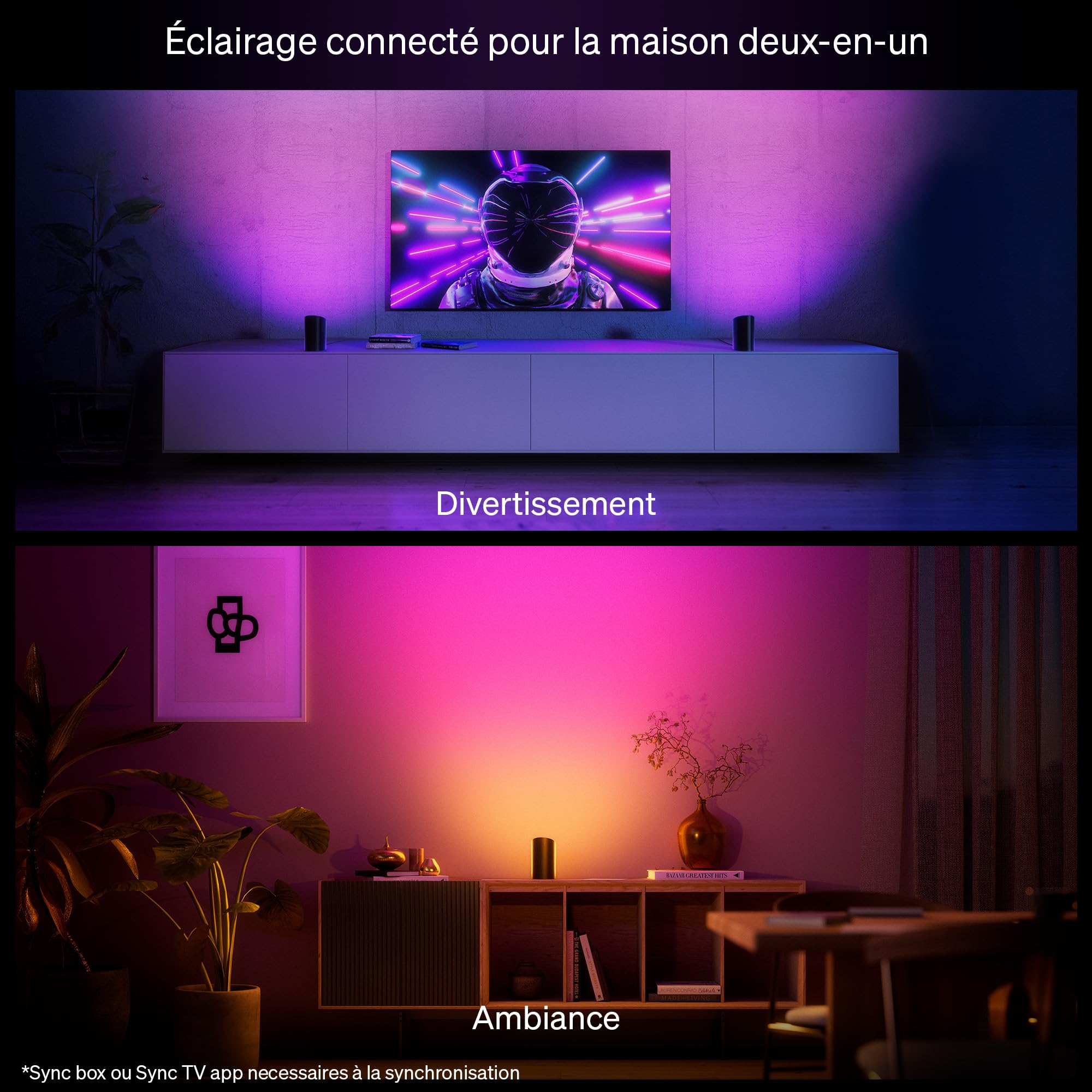 philips-hue-play-wall-washer-projecteur-mural-connect-noir-pack-de-2-white-and-c image 7