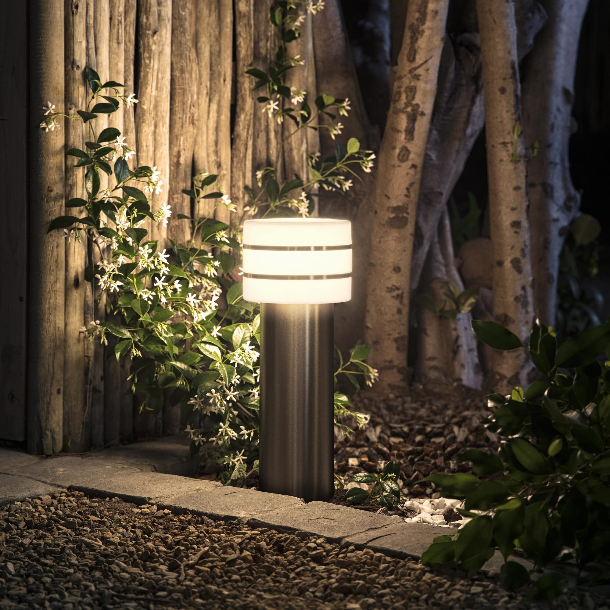 philips-hue-white-tuar-borne-ext-rieure-led-en-acier-inoxydable-bross-1-x-9-5-w- image 4