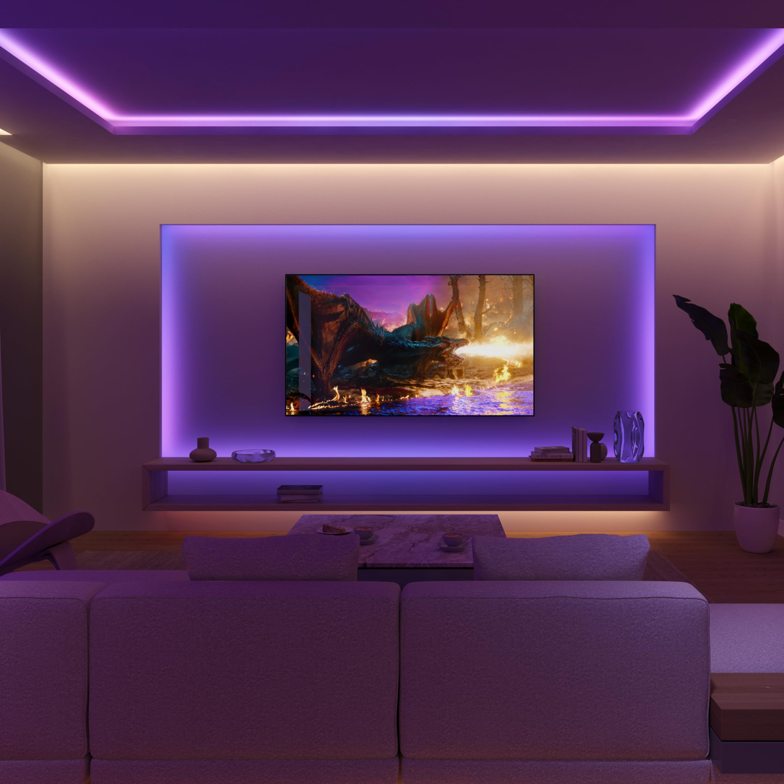 philips-hue-flux-bande-led-connect-e-6-m-white-and-color-ambiance-blanche-et-col image 5