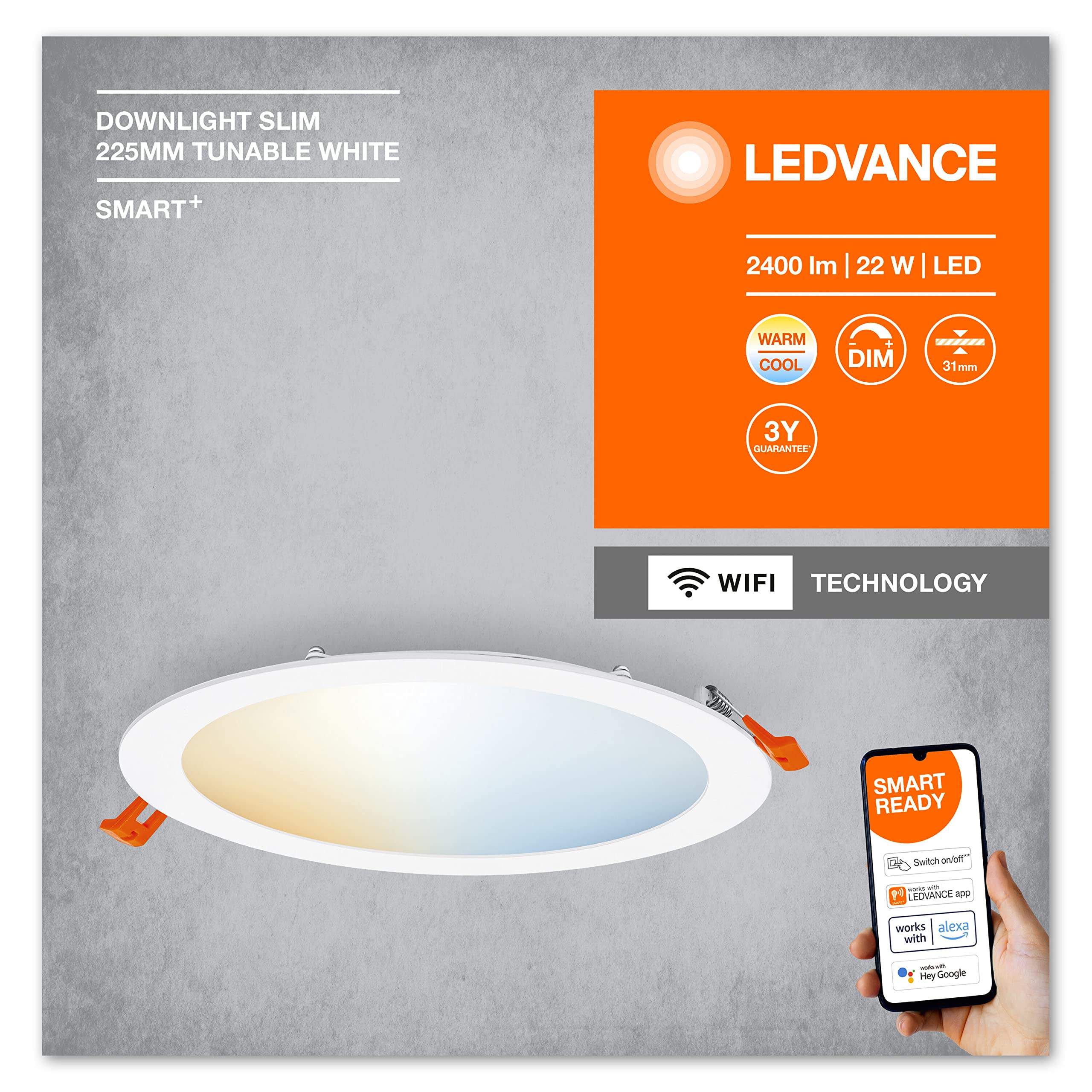 ledvance-smart-recess-slim-downlight-tw-22w-spot-encastr-connect-rond-22-5-cm-bl image 5