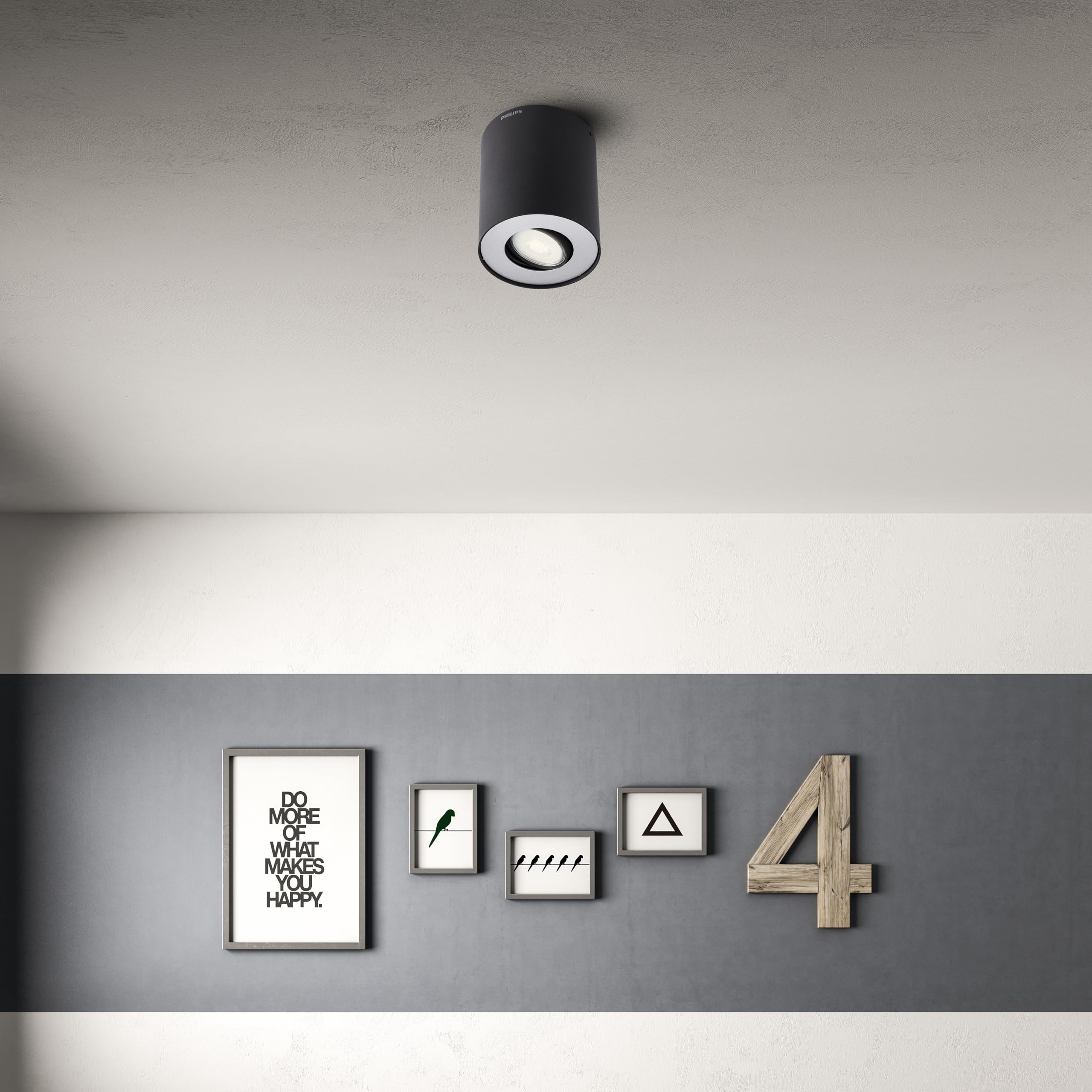 philips-hue-pillar-spot-en-saillie-noir-cylindrique-1-ampoule-gu10-hue-white-bla image 4