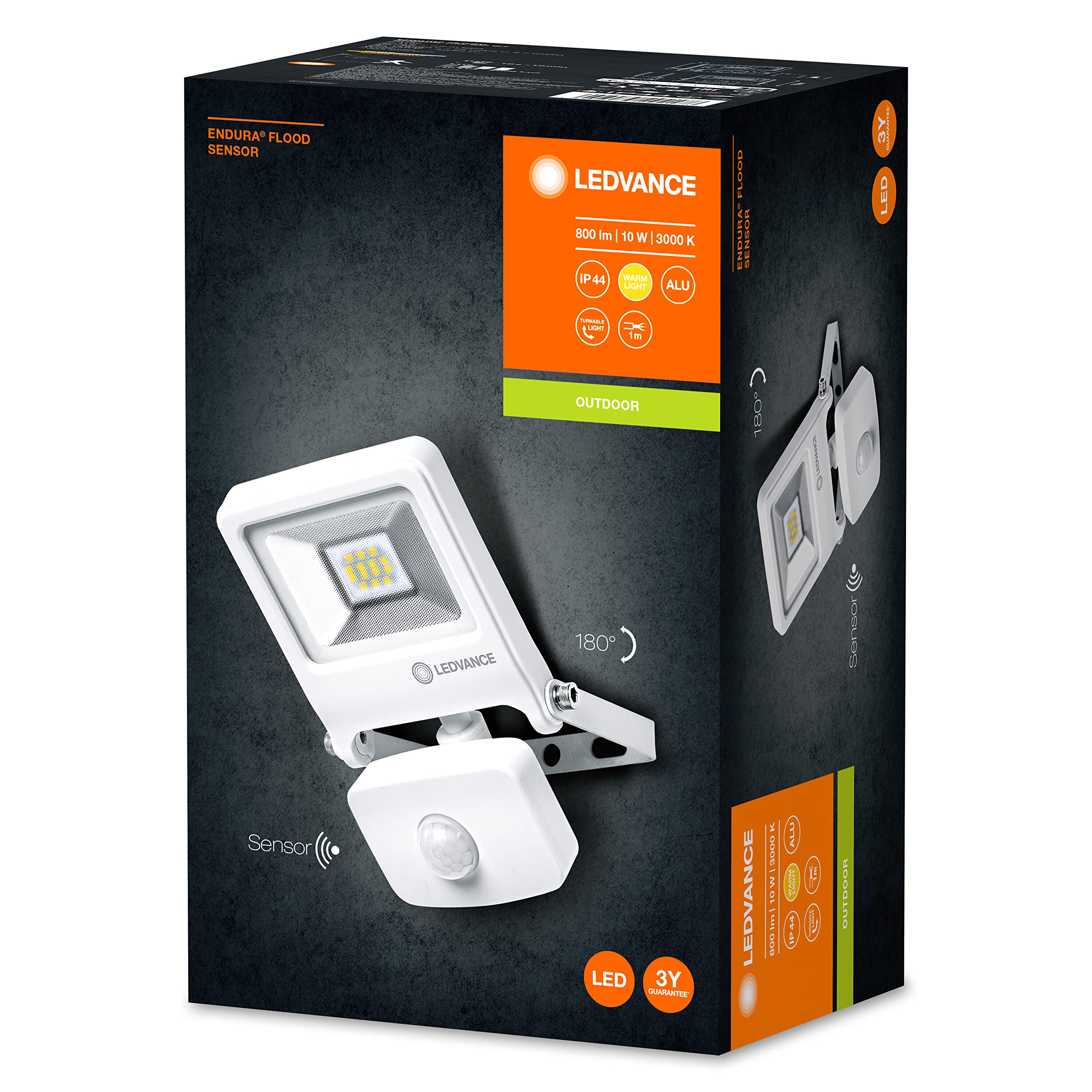 ledvance-endura-flood-10-w-projecteur-led-ext-rieur-blanc-chaud-3000-k-avec-d-te image 2