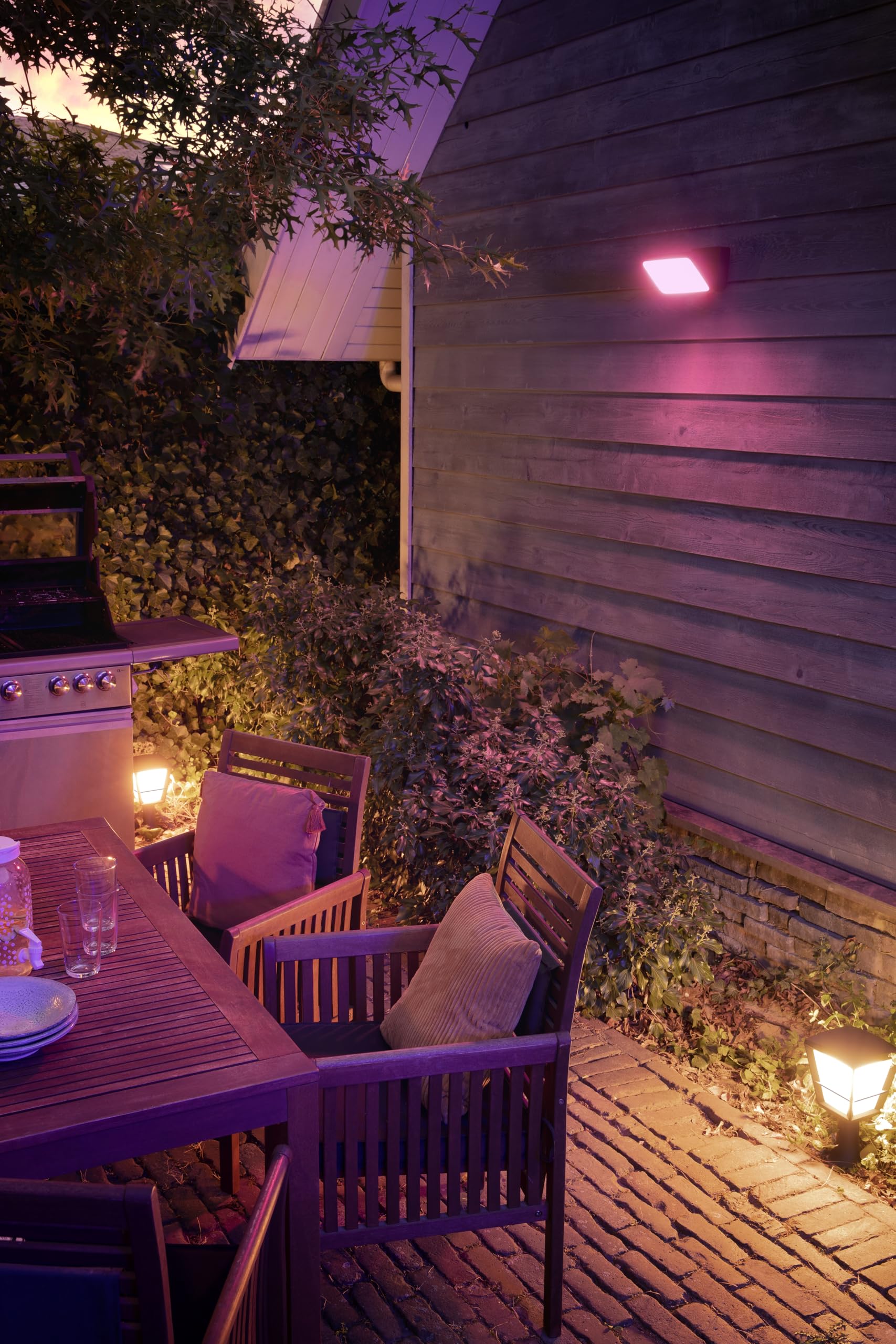 philips-hue-white-color-ambiance-discover-projecteur-ext-rieur-connect-aluminium image 2