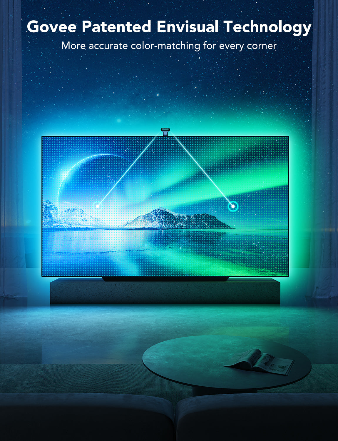 govee-envisual-tv-backlight-t2-r-tro-clairage-tv-intelligent-avec-cam-ra-de-sync image 6