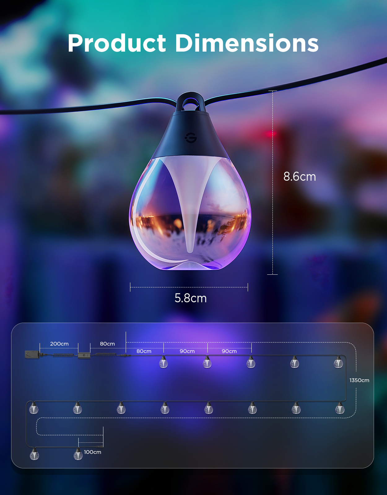 govee-outdoor-clear-bulb-string-lights-guirlande-ext-rieure-intelligente-ampoule image 8