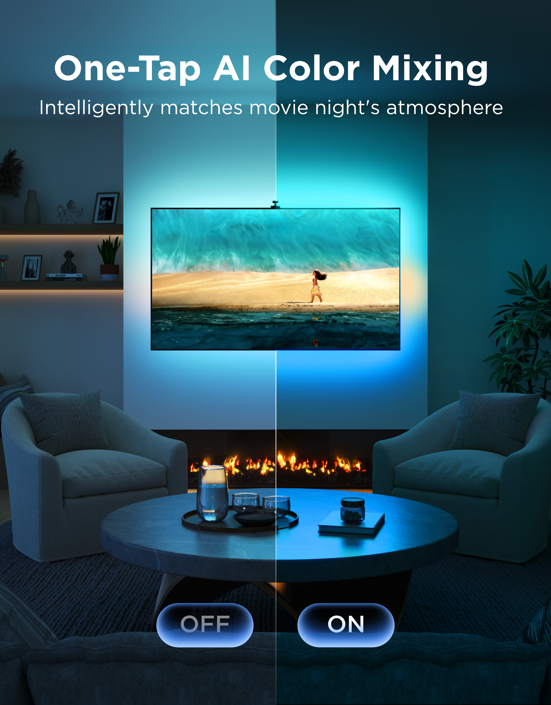 govee-tv-backlight-3-r-tro-clairage-led-tv-avec-cam-ra-4mp-et-clairage-adaptatif image 5
