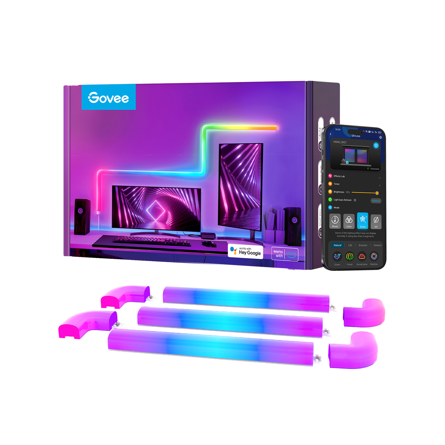 govee-glide-wall-light-reconditionn-barres-lumineuses-murales-h6062-pour-gaming- image 1