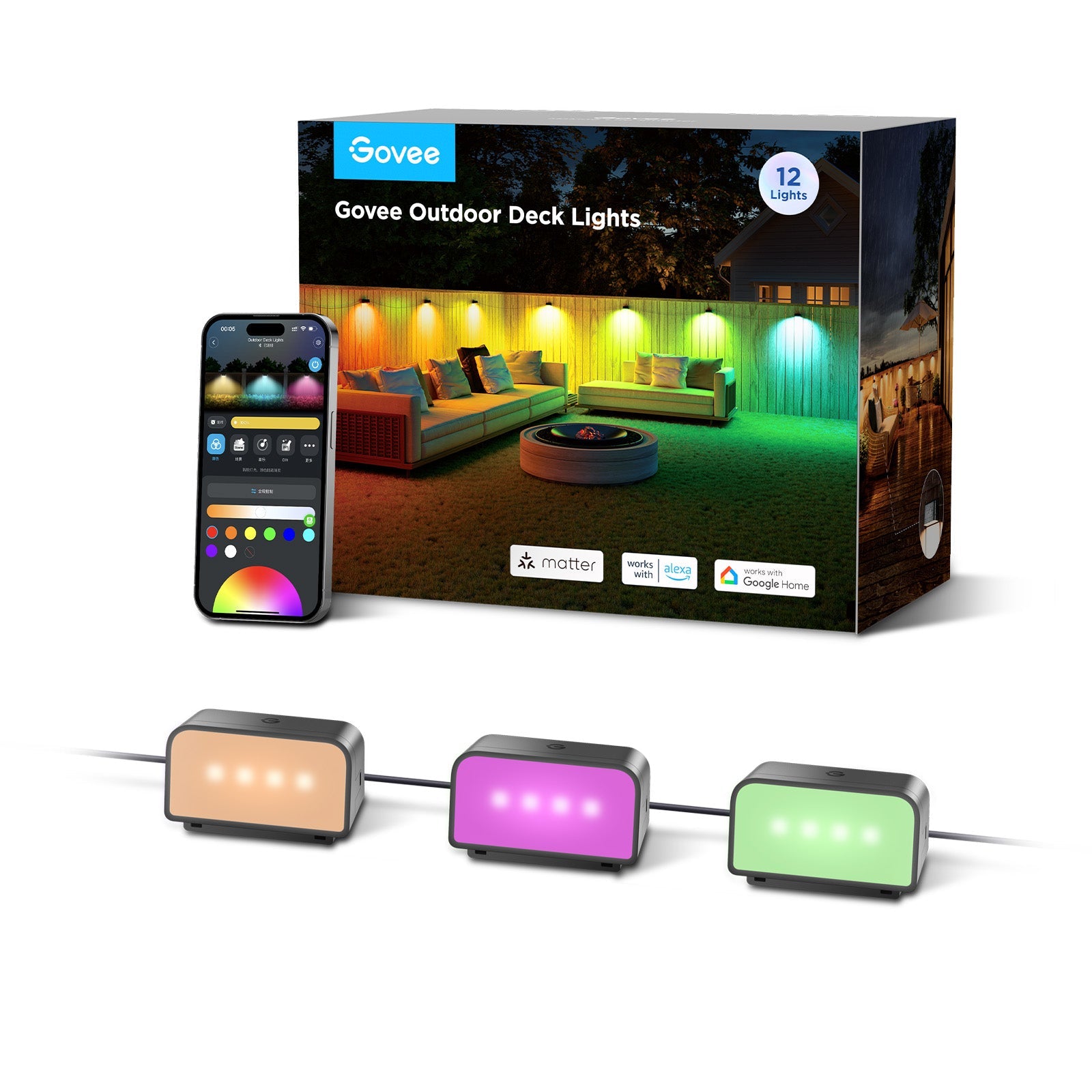 govee-outdoor-deck-lights-reconditionn-lumi-res-de-terrasse-led-rgbicw-r-sistant image 2