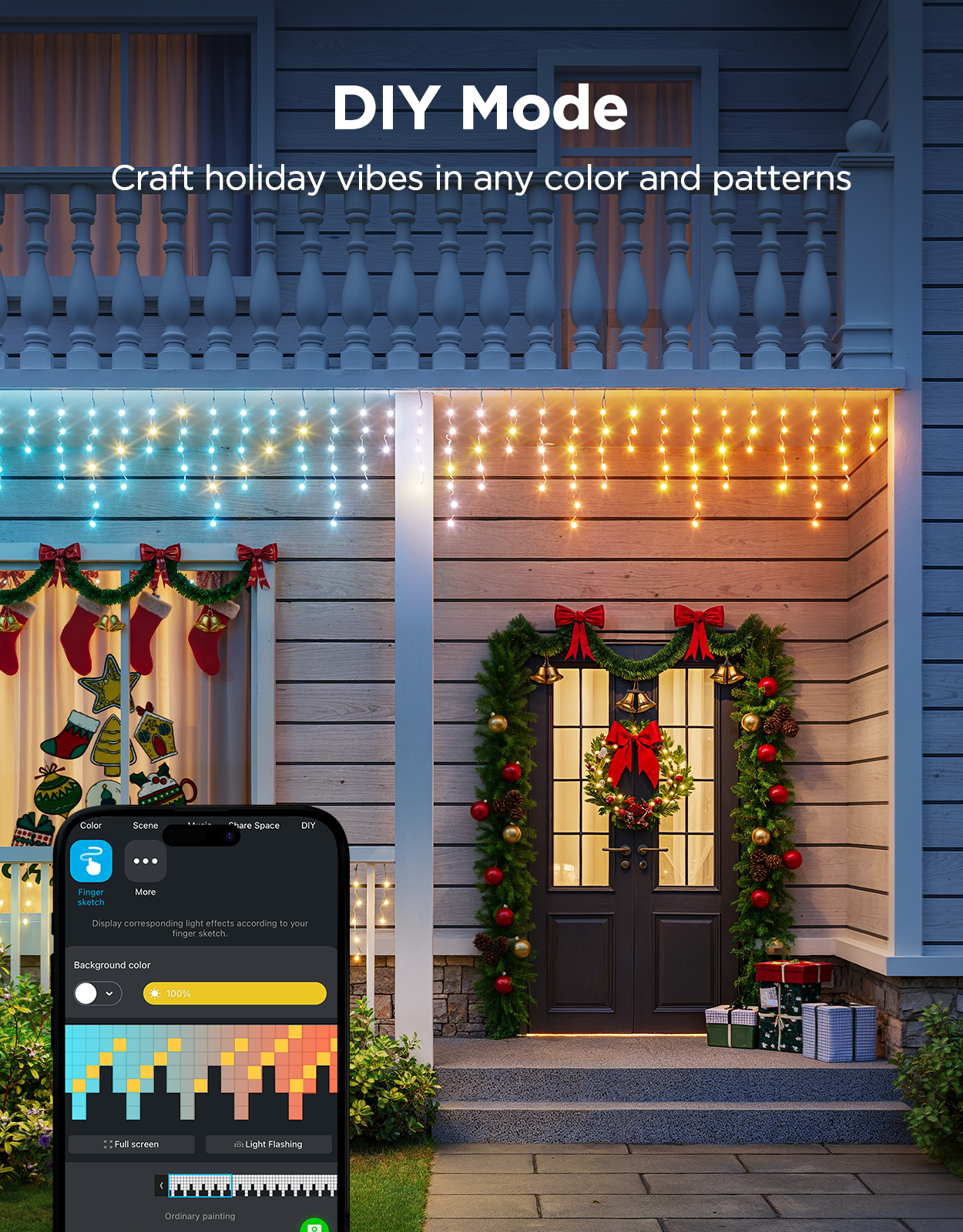 govee-icicle-lights-guirlande-gla-ons-led-ext-rieure-intelligente-16m-couleurs-6 image 4
