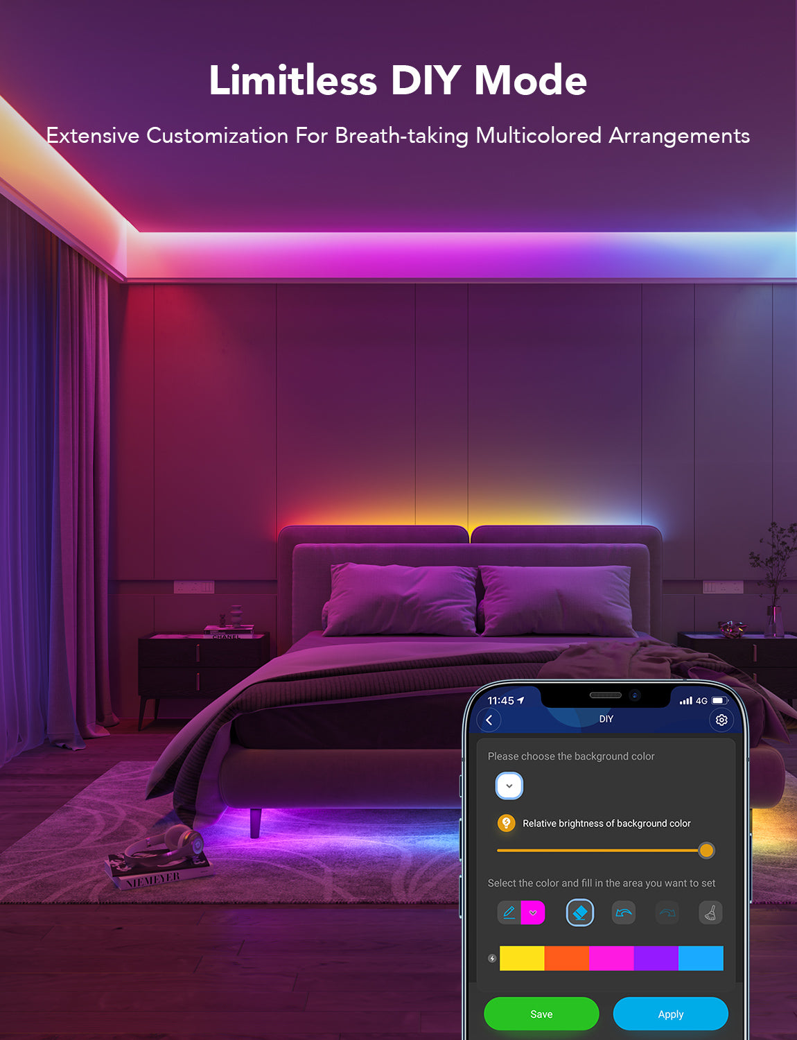 govee-rgbic-basic-led-strip-lights-10-m-reconditionn-es-h617c-bluetooth-app-mult image 3