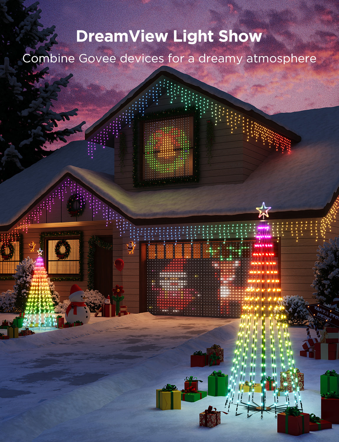 govee-cone-tree-lights-sapin-lumineux-c-ne-rgbic-66-modes-reconditionn image 8