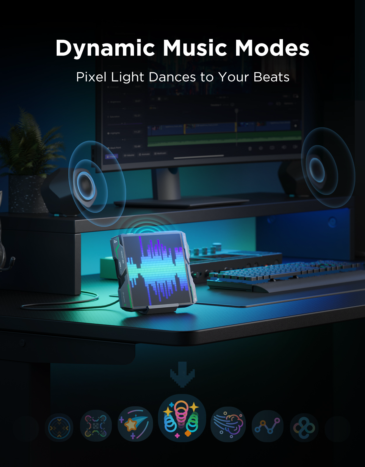 govee-gaming-pixel-light-52-x-32-cran-pixel-ia-avec-animations-dynamiques-music- image 8