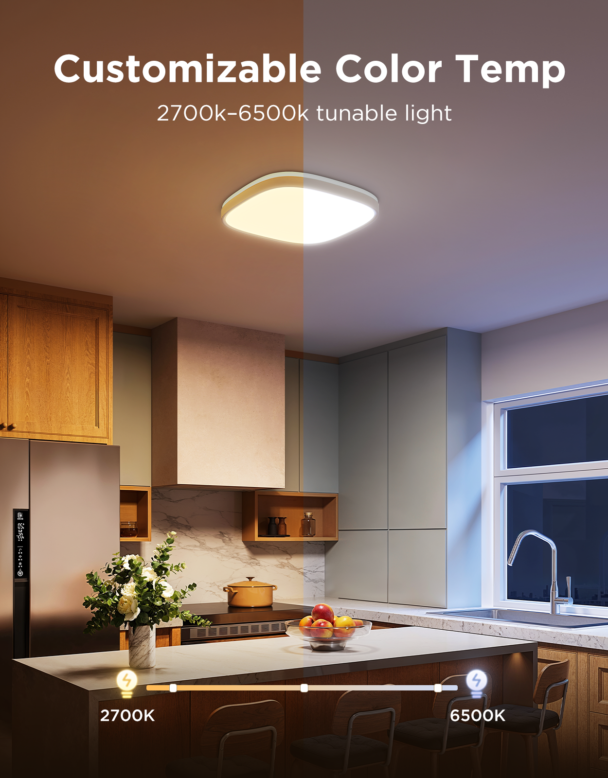 govee-30cm-rgbww-rgbic-smart-square-ceiling-light-plafonnier-intelligent-carr-30 image 5
