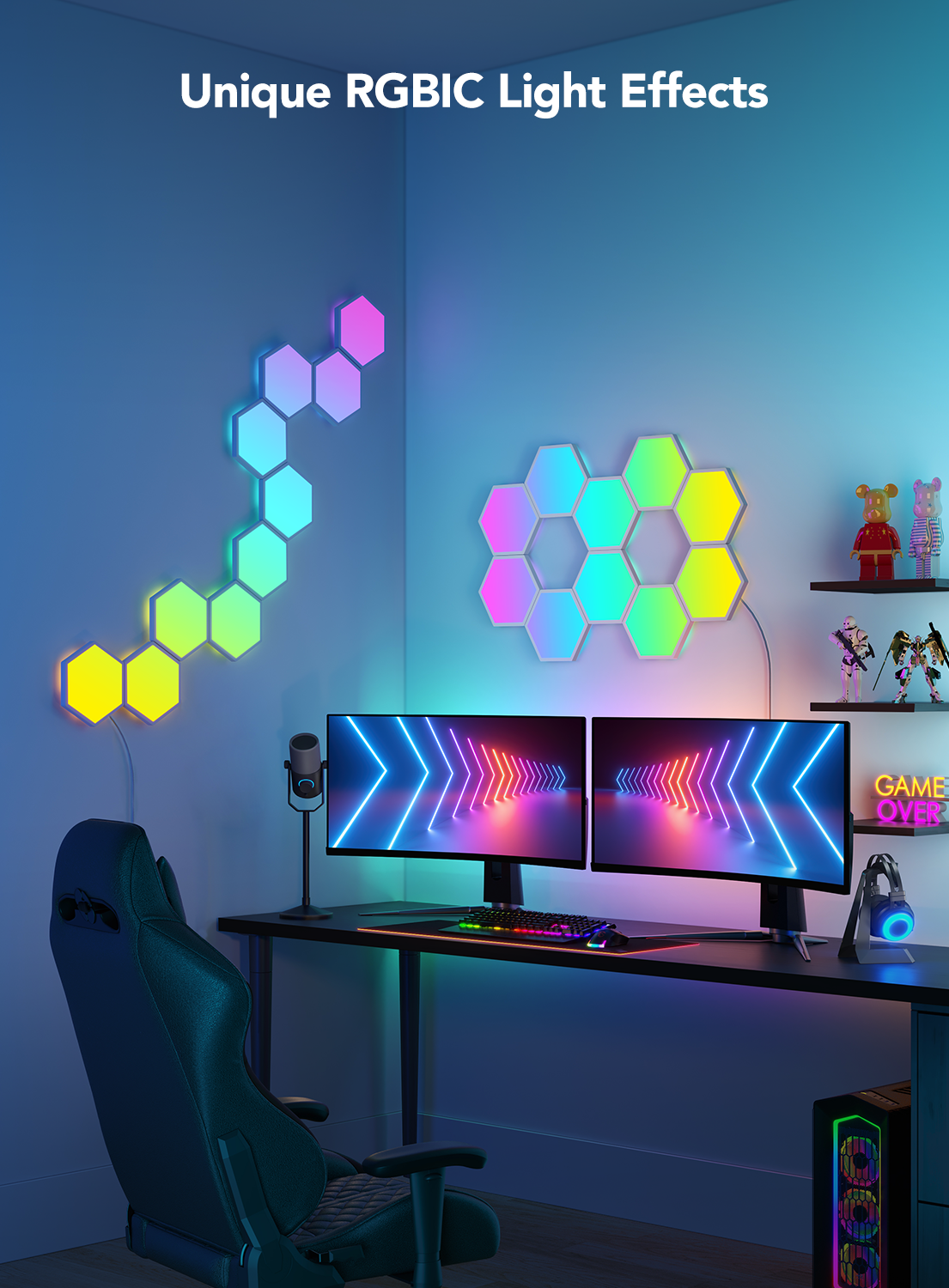 govee-glide-hexa-light-panels-reconditionn-h6061-10-panneaux-muraux-hexagonaux-r image 4
