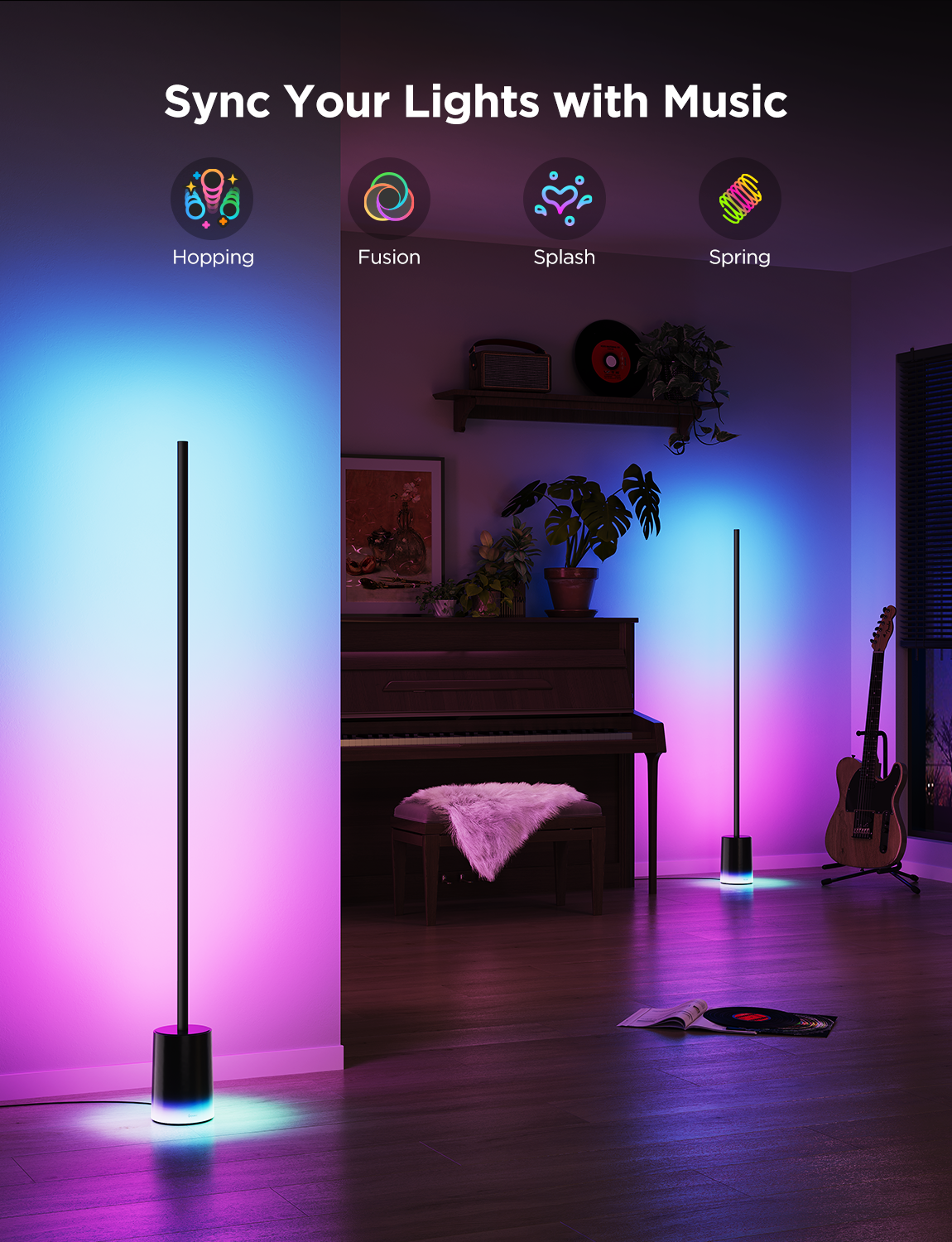 govee-floor-lamp-2-lampe-sur-pied-led-intelligente-rgbww-2200k-6500k-music-sync- image 8