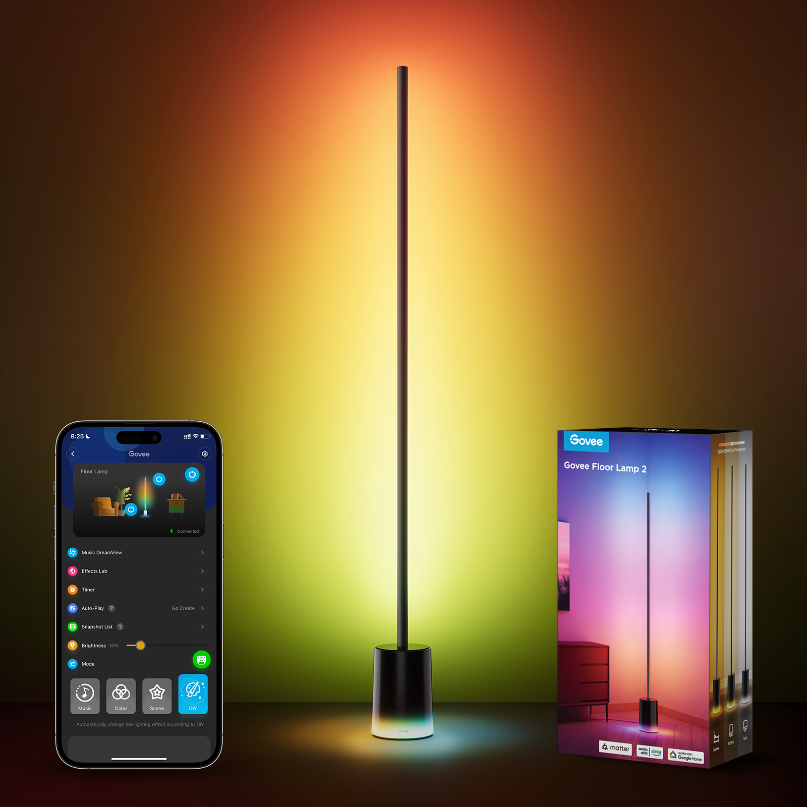 govee-floor-lamp-2-lampe-sur-pied-led-intelligente-rgbww-2200k-6500k-music-sync- image 3