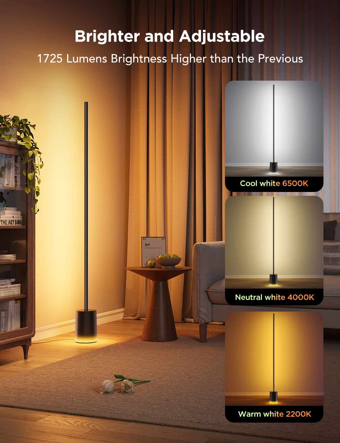 govee-floor-lamp-2-lampe-sur-pied-led-intelligente-rgbww-2200k-6500k-music-sync- image 5