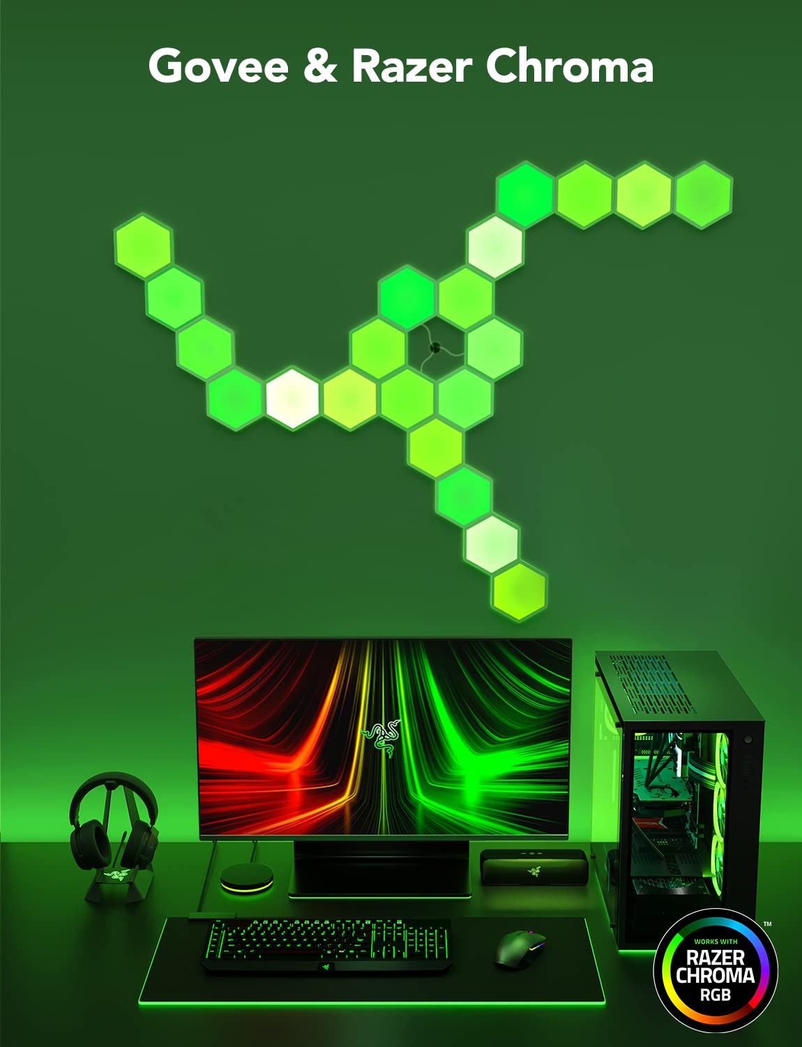 govee-glide-hexa-light-panels-h6061-10-panneaux-muraux-hexagonaux-rgb-intelligen image 4