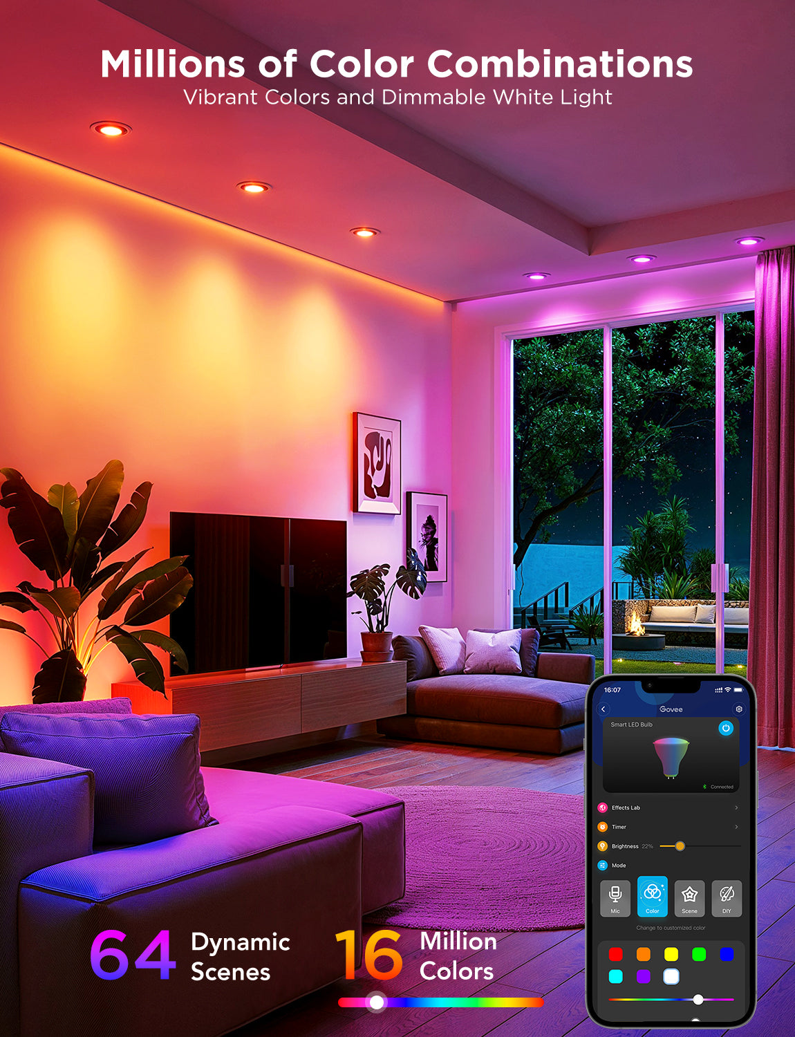 govee-rgbww-smart-light-bulb-ampoule-intelligente-gu10-e27-rgbww-millions-de-cou image 4