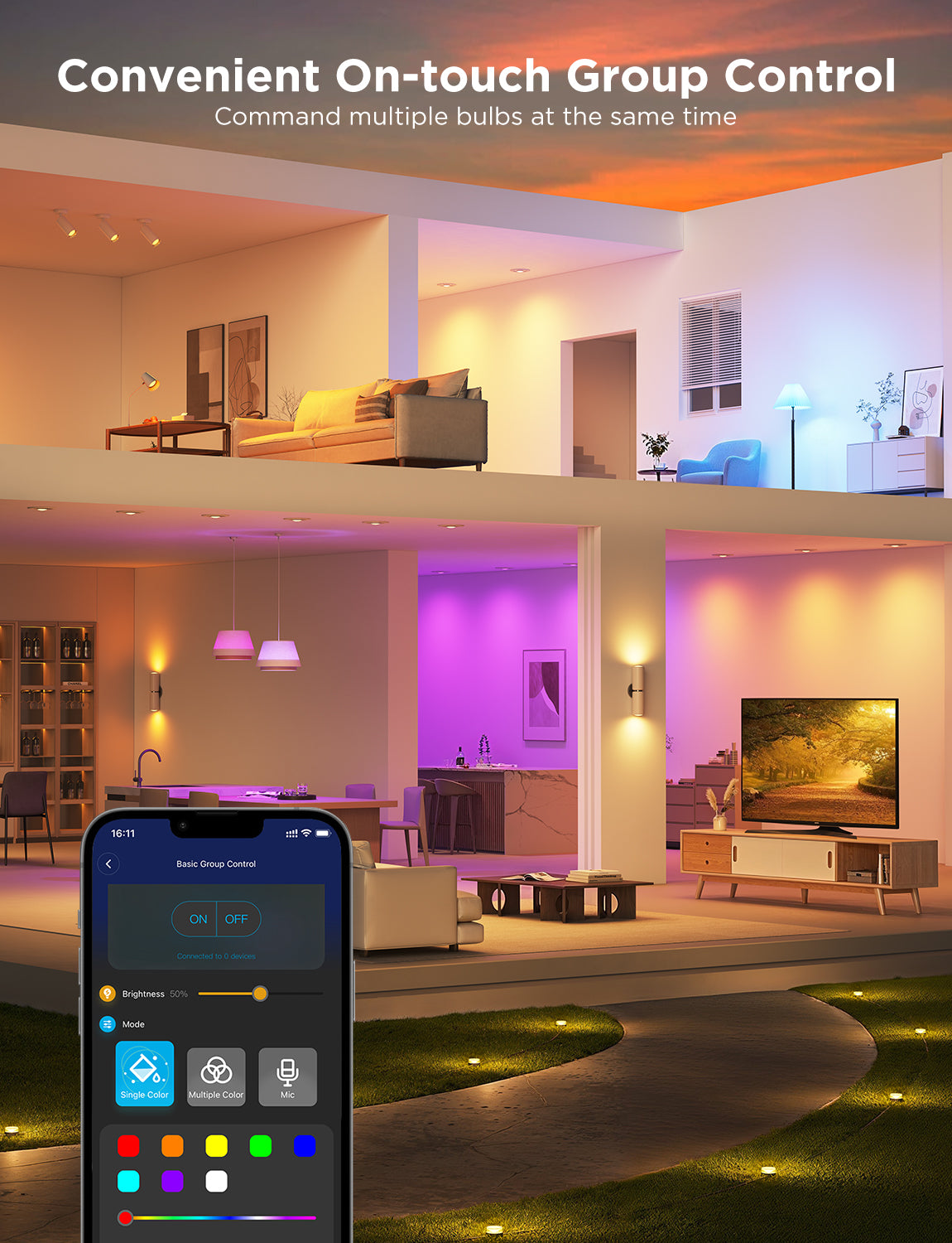 govee-rgbww-smart-light-bulb-ampoule-intelligente-gu10-e27-rgbww-millions-de-cou image 6
