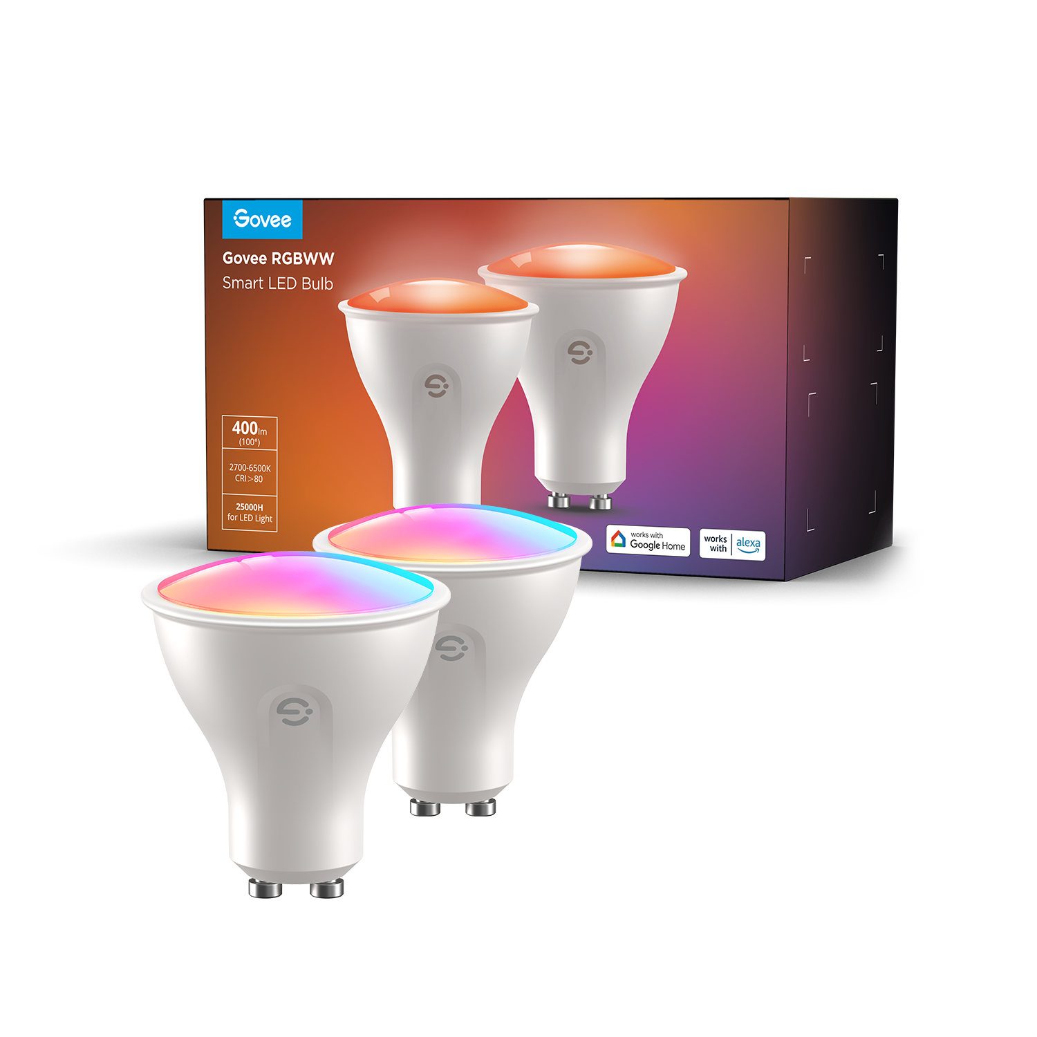 govee-rgbww-smart-light-bulb-ampoule-intelligente-gu10-e27-rgbww-millions-de-cou image 2