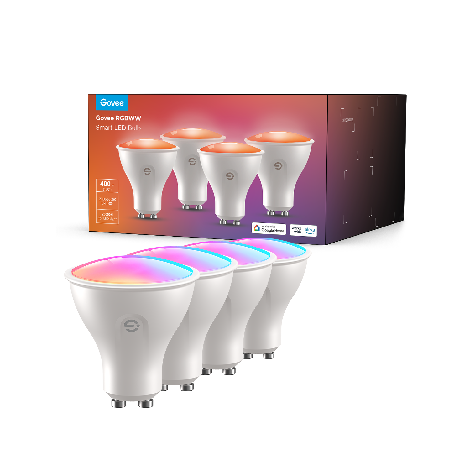 govee-rgbww-smart-light-bulb-ampoule-intelligente-gu10-e27-rgbww-millions-de-cou image 3