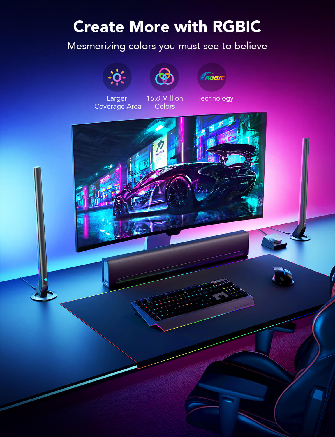 govee-dreamview-h6047-barres-de-lumi-re-gaming-rgbic-wi-fi-avec-contr-leur-intel image 5