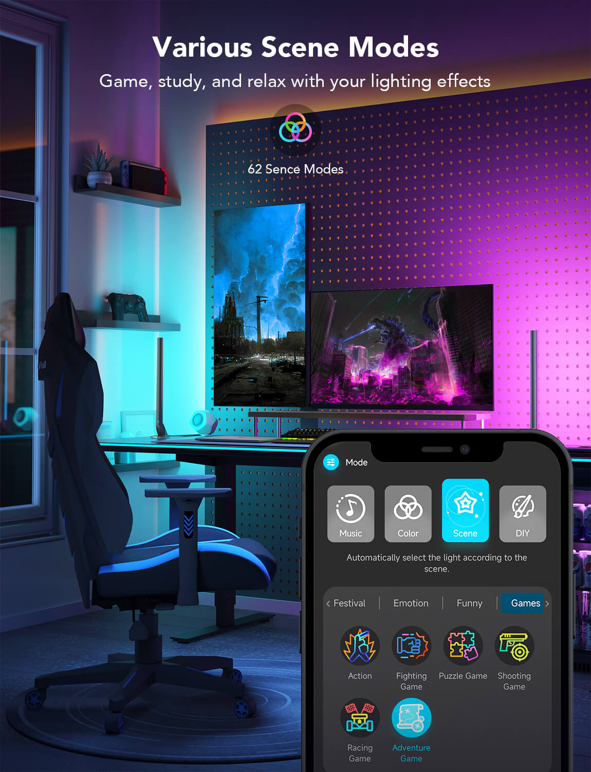 govee-dreamview-h6047-barres-de-lumi-re-gaming-rgbic-wi-fi-avec-contr-leur-intel image 7