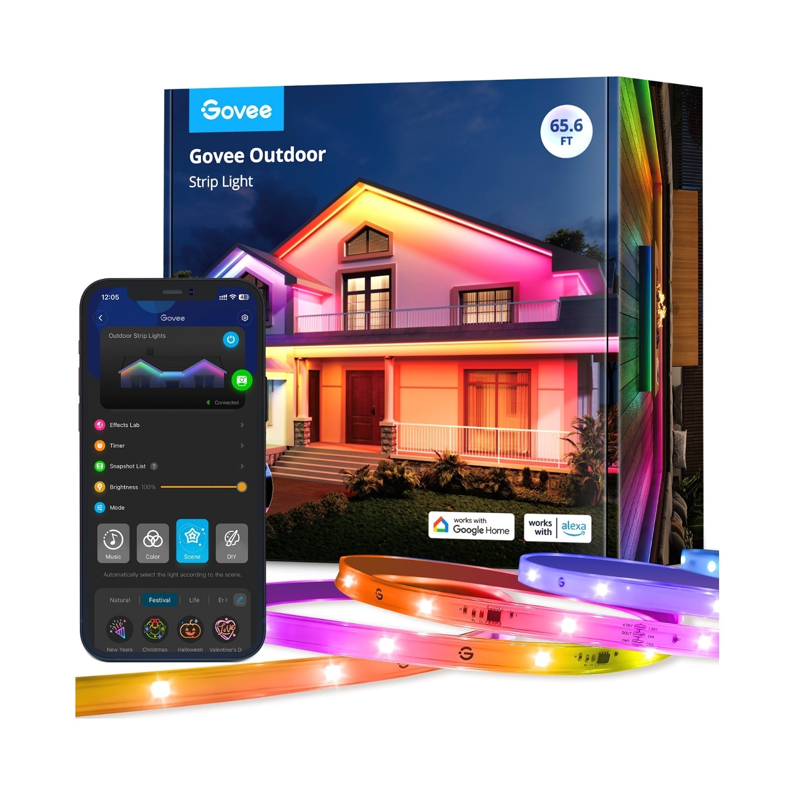 govee-rgbic-outdoor-strip-light-h6175-h6173-h6176-ruban-led-ext-rieur-wi-fi-reco image 2