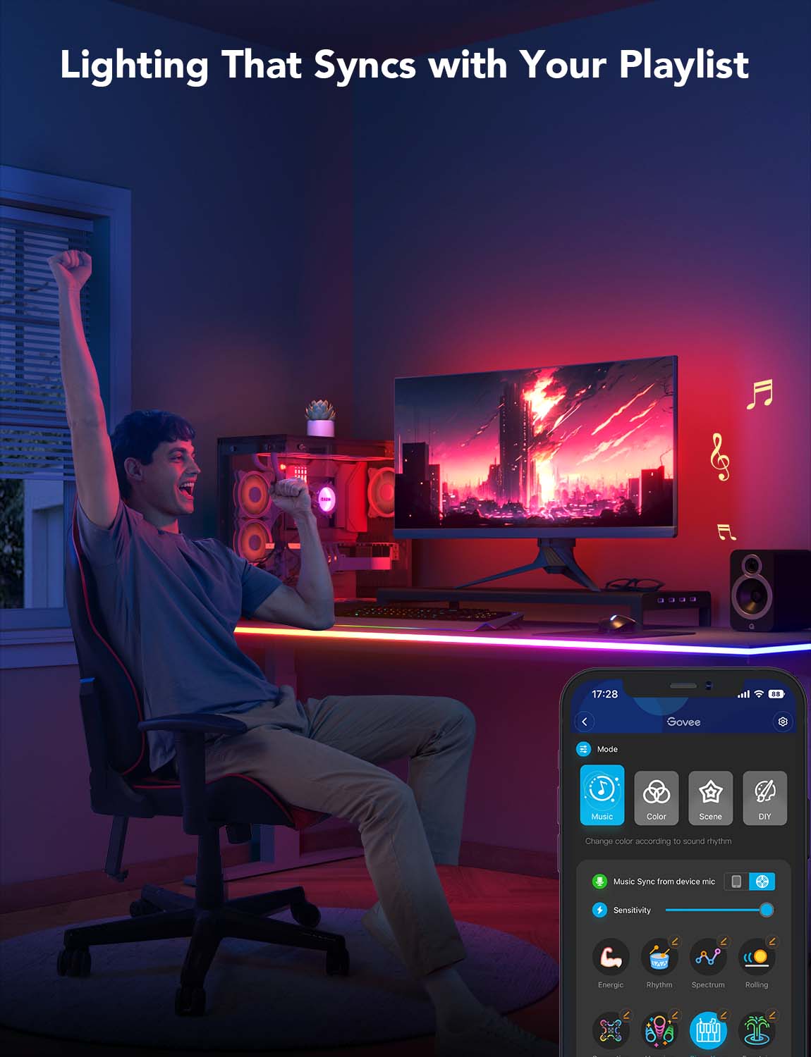 govee-rgbic-led-neon-rope-lights-pour-bureau-ruban-n-on-intelligent-rgbic-pour-s image 6