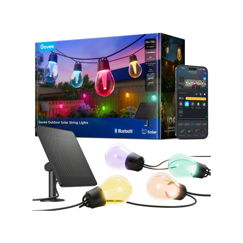 govee-guirlande-lumineuse-solaire-ext-rieure-guirlande-solaire-smart-led-pour-te image 1