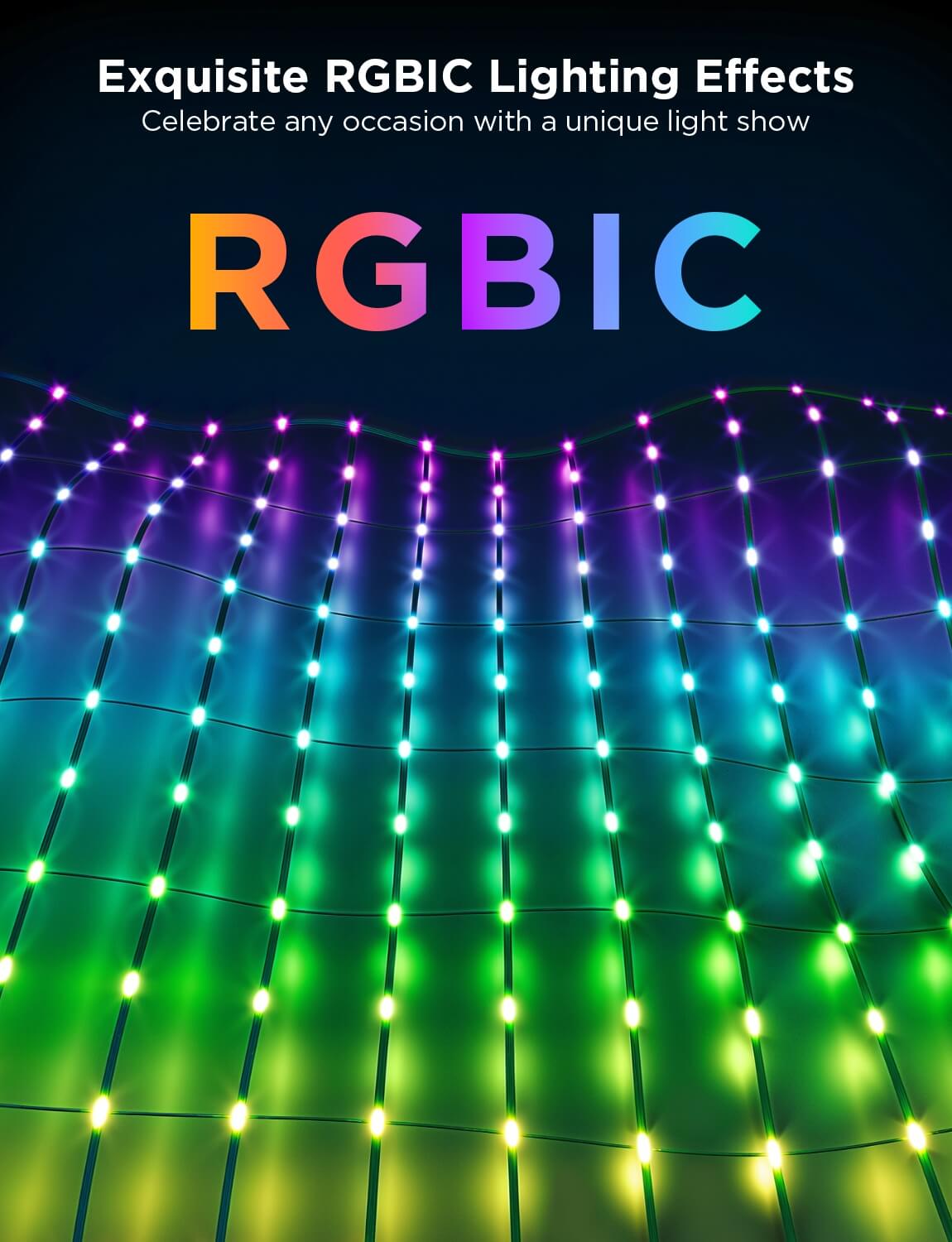 govee-net-lights-guirlande-filet-rgbic-ext-rieure-tanche-reconditionn-e image 3