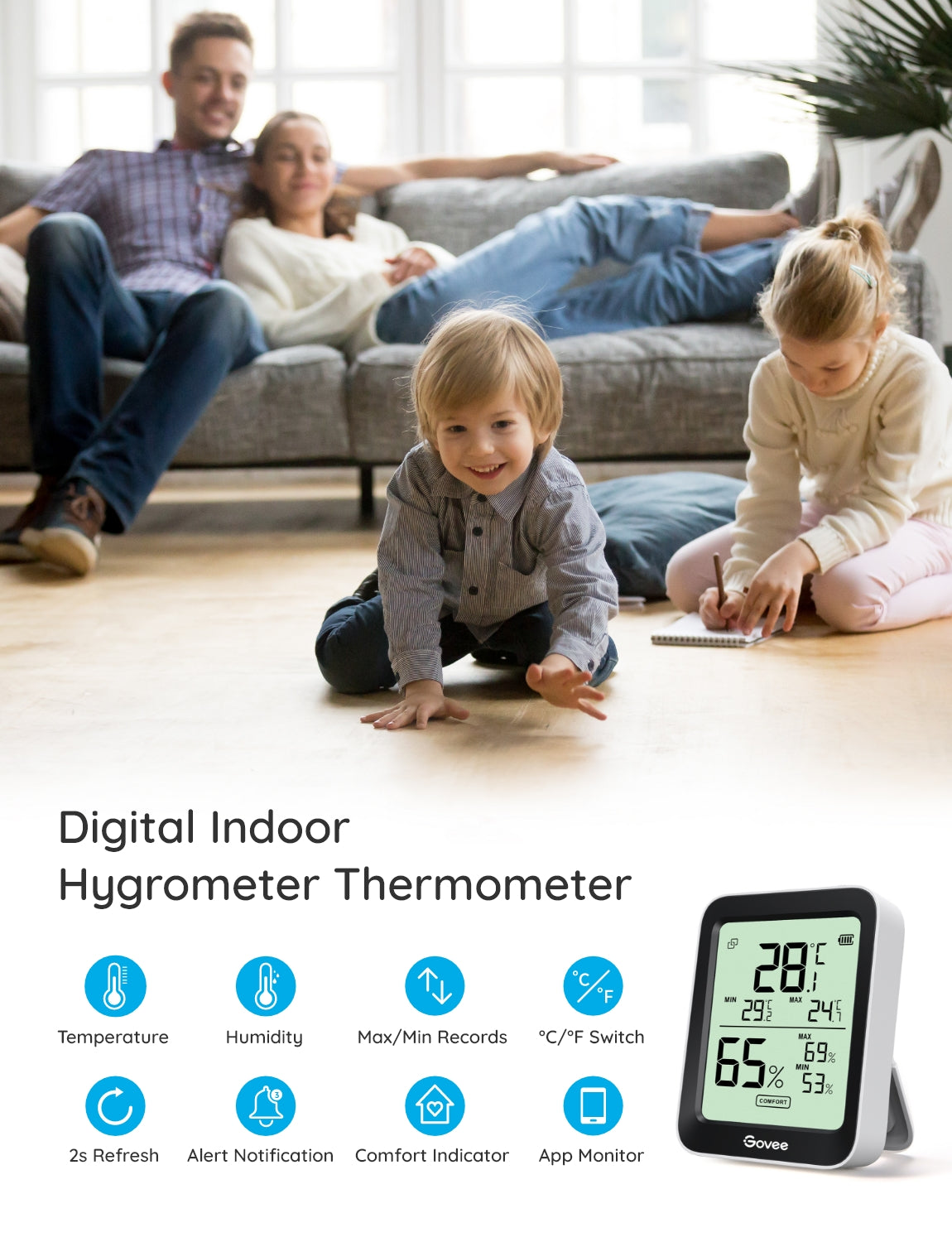 govee-h5075-thermom-tre-hygrom-tre-bluetooth-reconditionn image 2