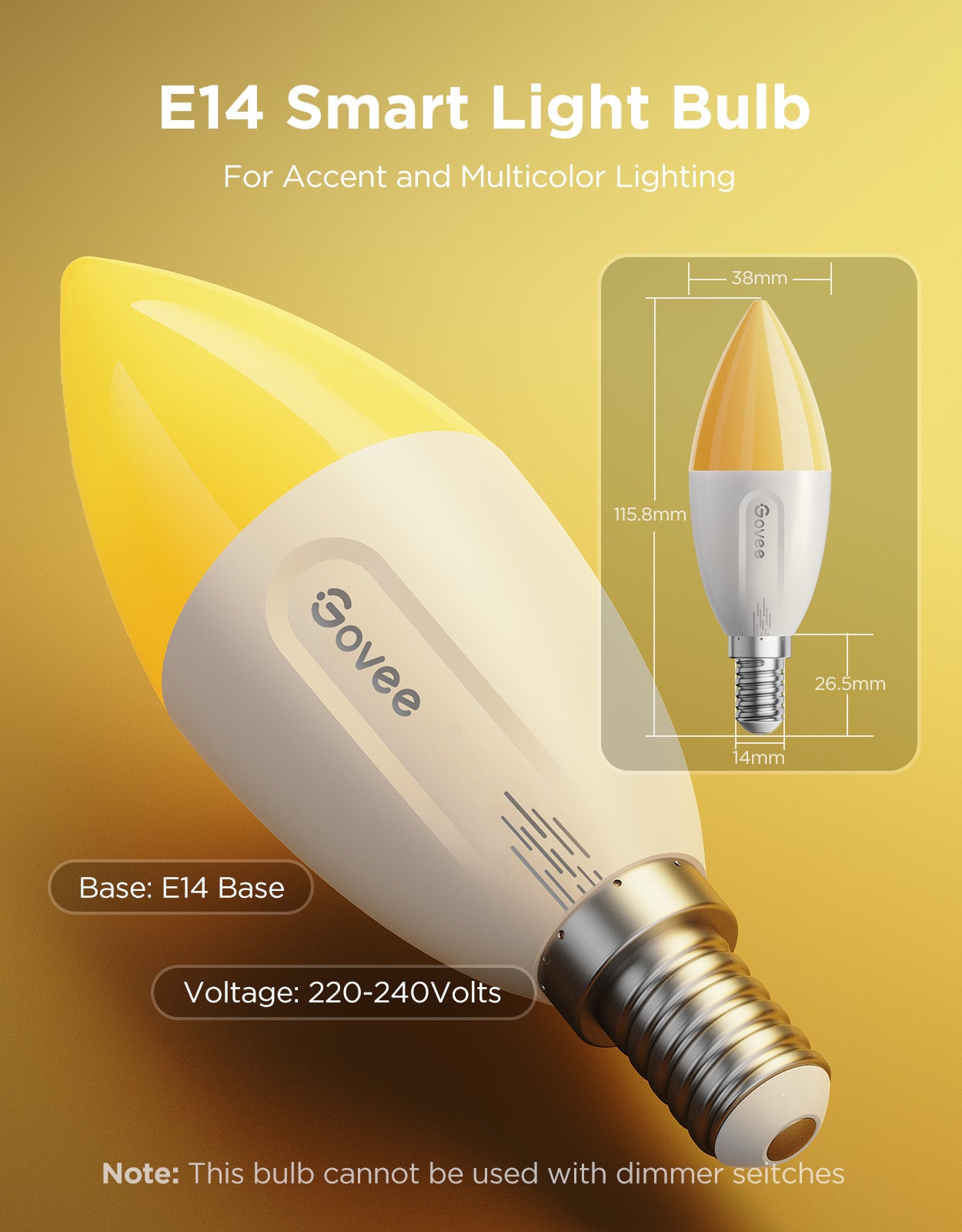 govee-e14-smart-b11-candle-bulbs-ampoules-bougie-connect-es-dimmables-450-lm-cul image 5