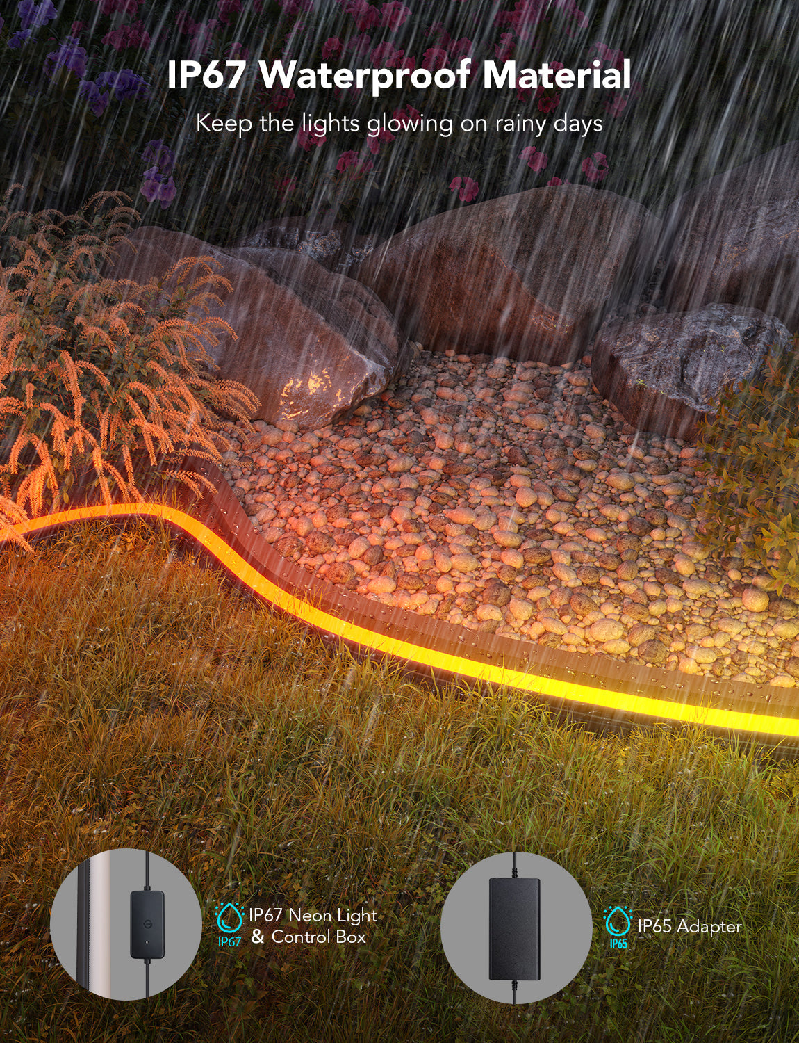 govee-rgbic-outdoor-neon-rope-light-h61a8-10-m-ruban-n-on-ext-rieur-ip67-avec-64 image 4