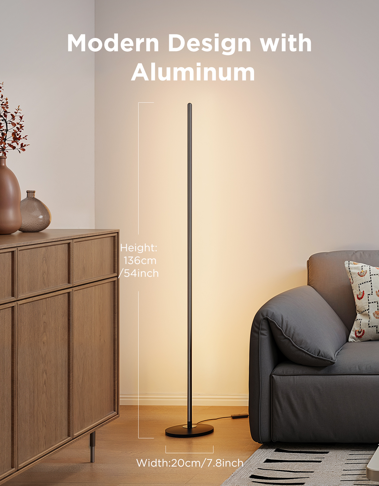 govee-rgbicw-smart-floor-lamp-basic-h6076-lampadaire-intelligent-rgbicw-slim-syn image 4