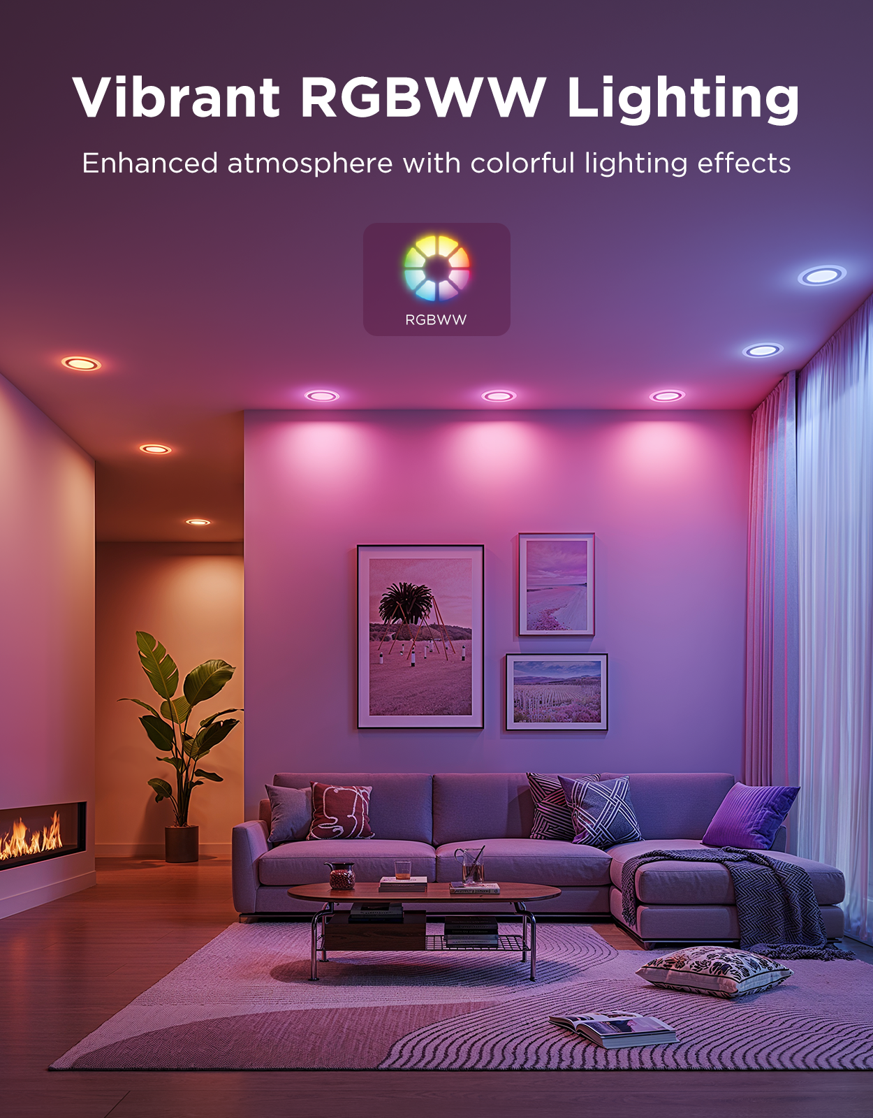 govee-smart-recessed-lights-pro-99-mm-spots-encastr-s-intelligents-rgbww-avec-ve image 3