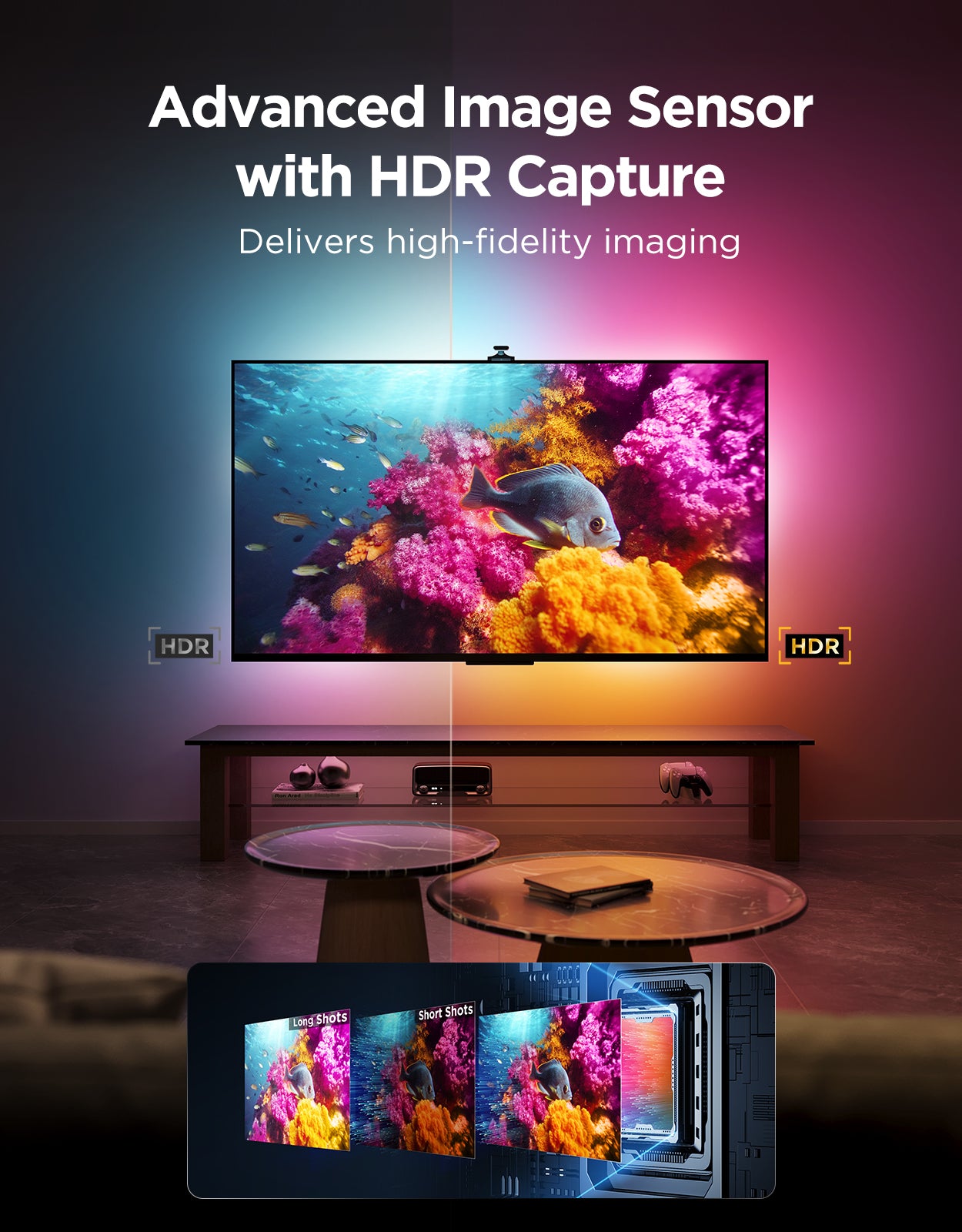 govee-tv-backlight-3-pro-h66a0-r-tro-clairage-tv-intelligent-avec-triple-cam-ra- image 6