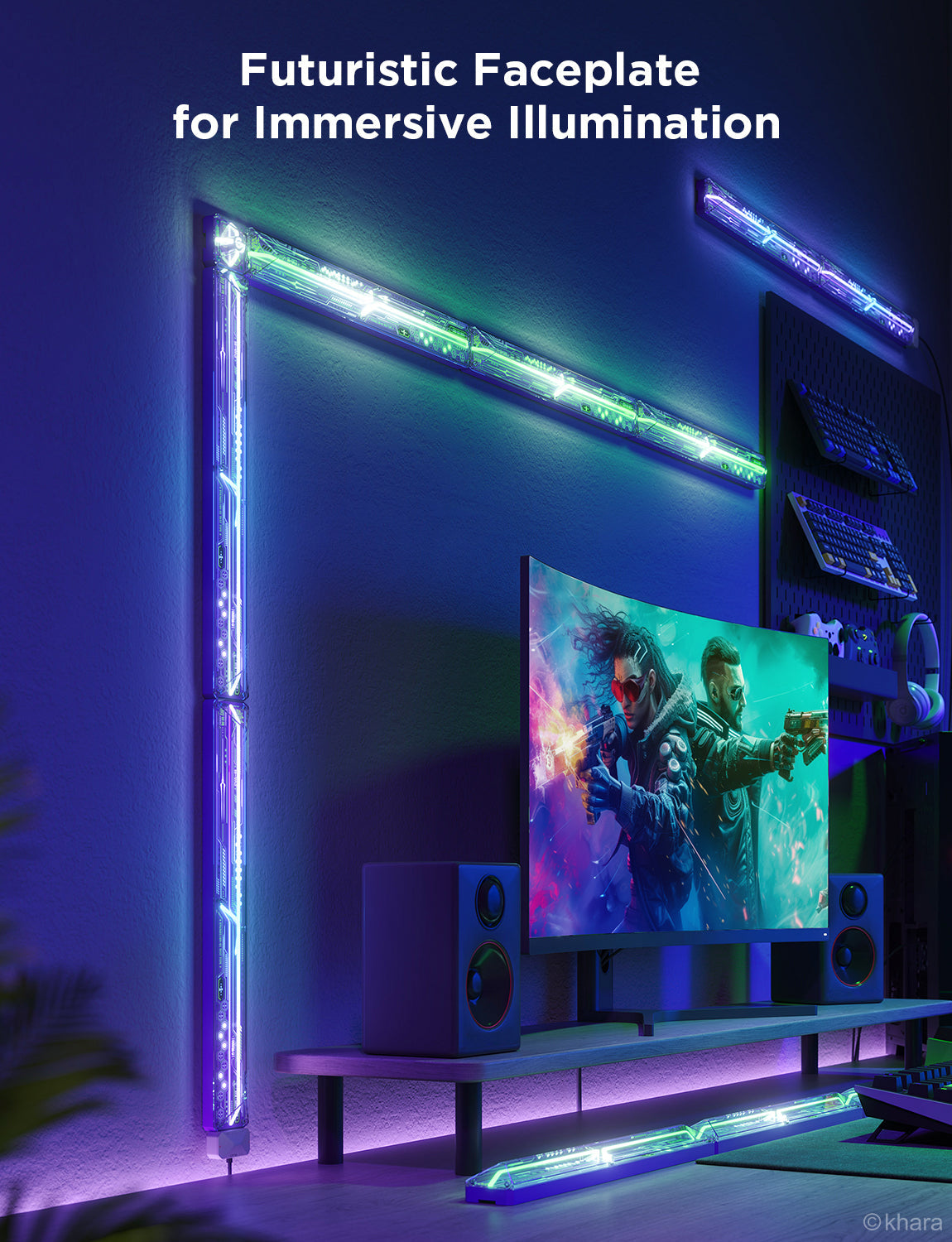govee-h6063-gaming-wall-light-panneau-lumineux-mural-rgb-avec-face-translucide-i image 7