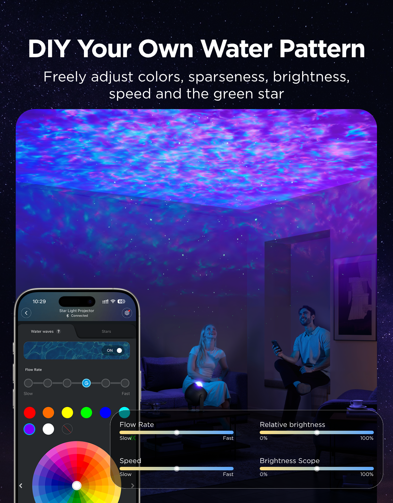 govee-star-light-projector-h6093-ocean-wave-projecteur-d-toiles-et-vagues-oc-ani image 3