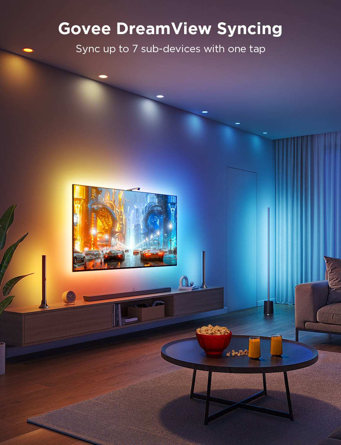 govee-tv-backlight-3-lite-kit-reconditionn-r-tro-clairage-tv-immersif-avec-synch image 7