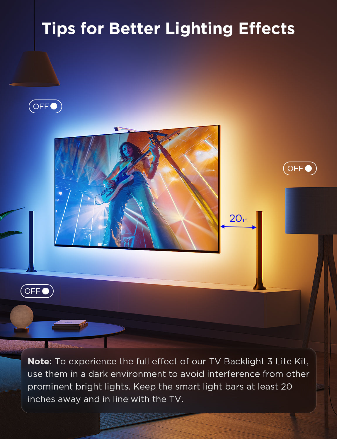govee-tv-backlight-3-lite-kit-reconditionn-r-tro-clairage-tv-immersif-avec-synch image 8