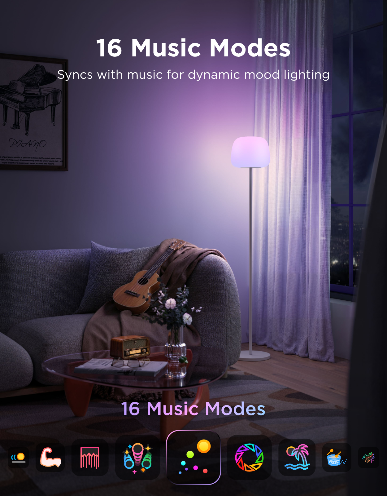 govee-lantern-floor-lamp-lampadaire-lanterne-led-intelligent-luminblend-1000k-10 image 8