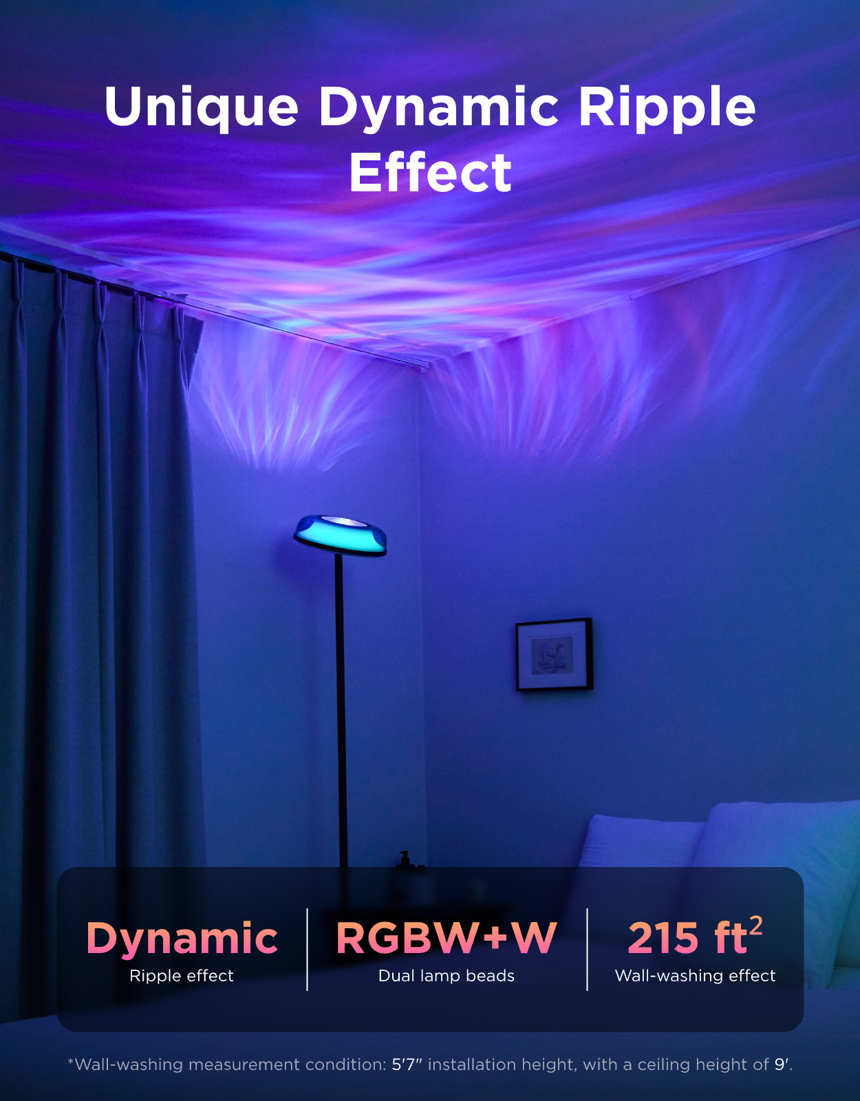 govee-uplighter-floor-lamp-lampadaire-led-intelligent-effets-ripple-et-n-buleuse image 8