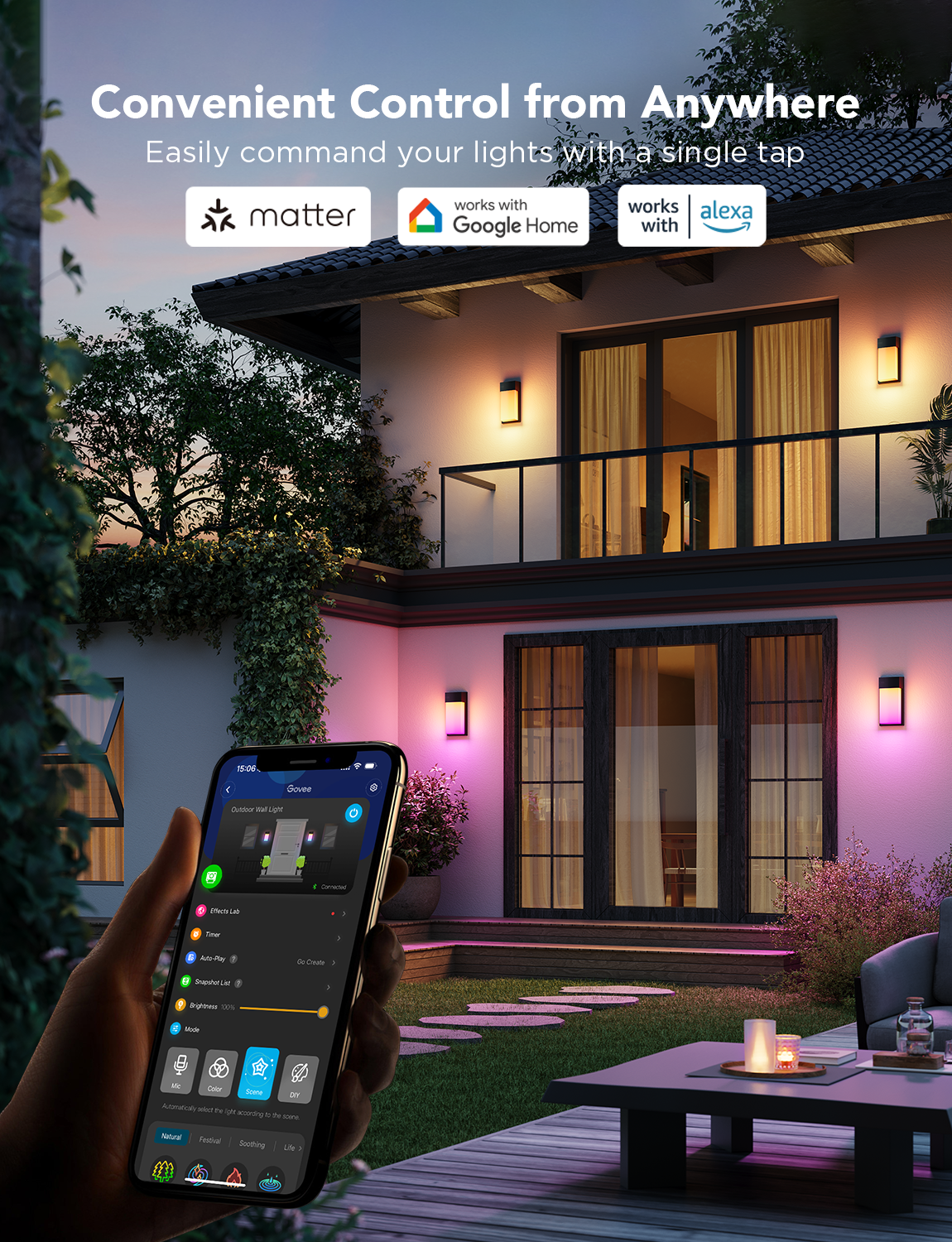 govee-outdoor-wall-light-applique-murale-ext-rieure-intelligente-rgbic-1500lm-ip image 5